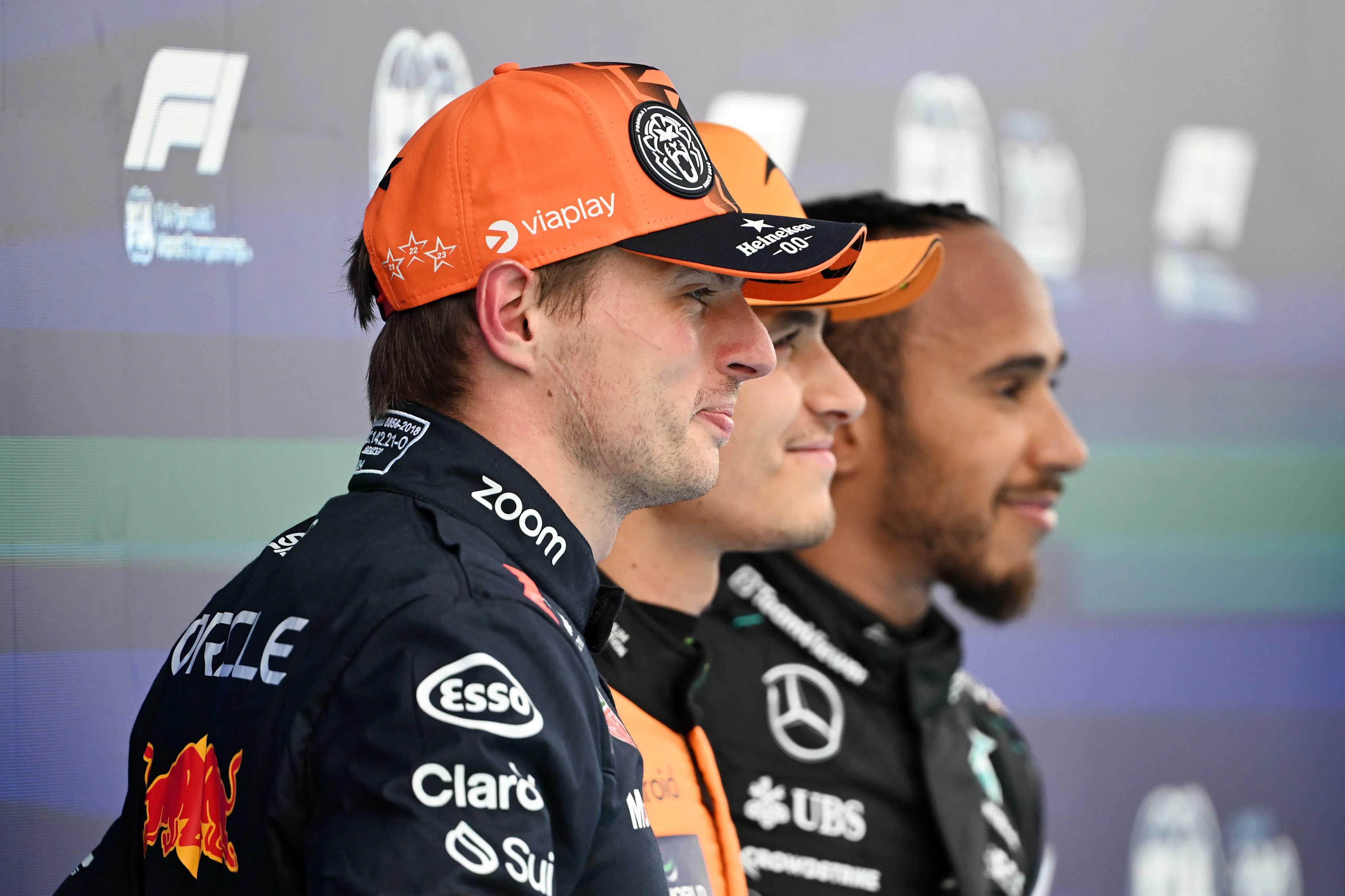 BARCELONA, SPAIN - JUNE 22: Second placed qualifier Max Verstappen of the Netherlands and Oracle Red Bull Racing poses for a photo in parc ferme during qualifying ahead of the F1 Grand Prix of Spain at Circuit de Barcelona-Catalunya on June 22, 2024 in Barcelona, Spain. (Photo by Mark Sutton - Formula 1/Formula 1 via Getty Images)