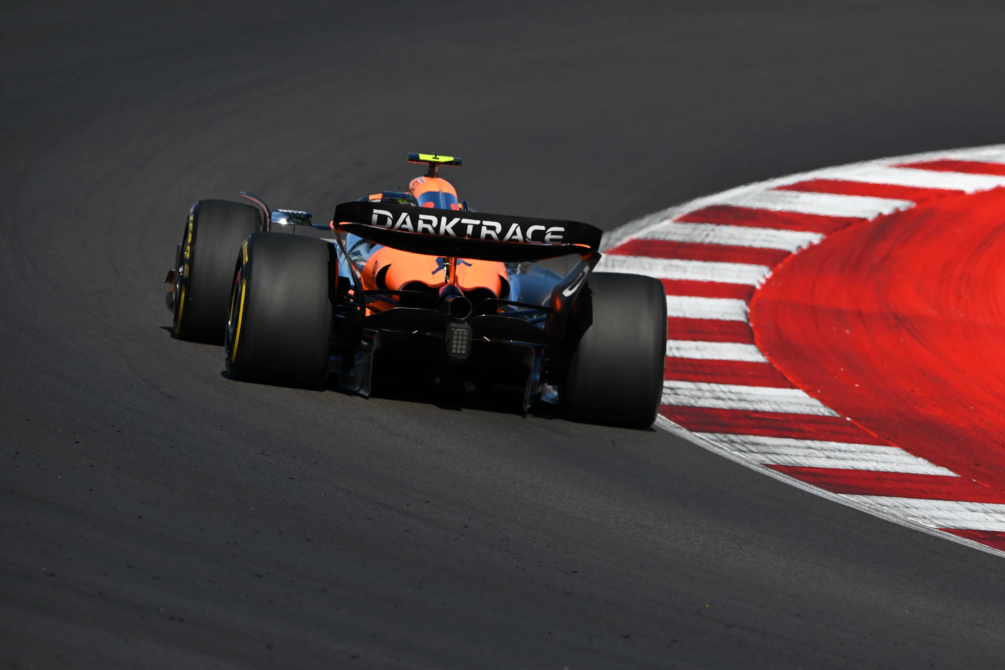 AUSTIN, TEXAS - OCTOBER 20: Lando Norris of Great Britain driving the (4) McLaren MCL38 Mercedes on