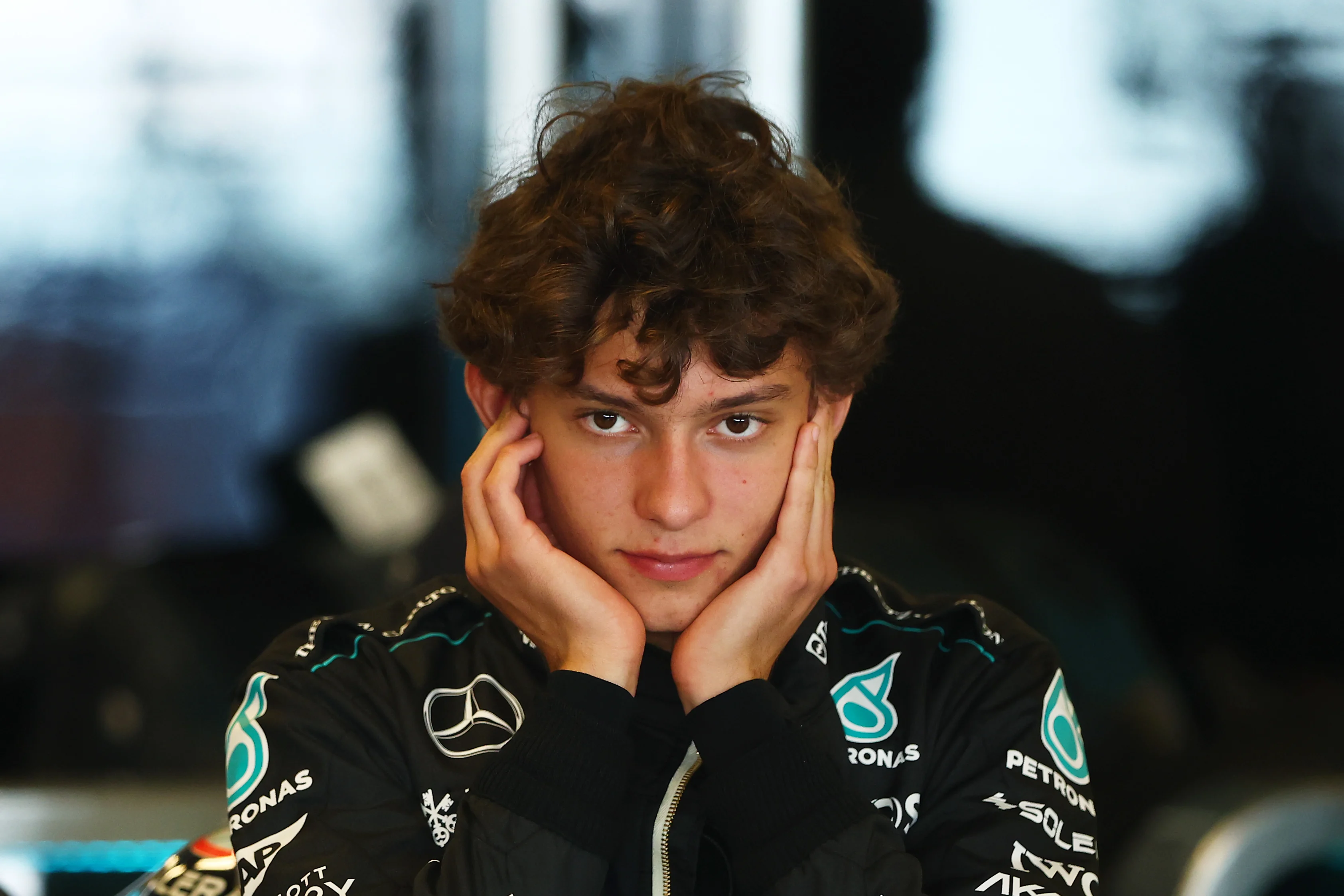 ABU DHABI, UNITED ARAB EMIRATES - DECEMBER 10: Andrea Kimi Antonelli of Italy and Mercedes prepares