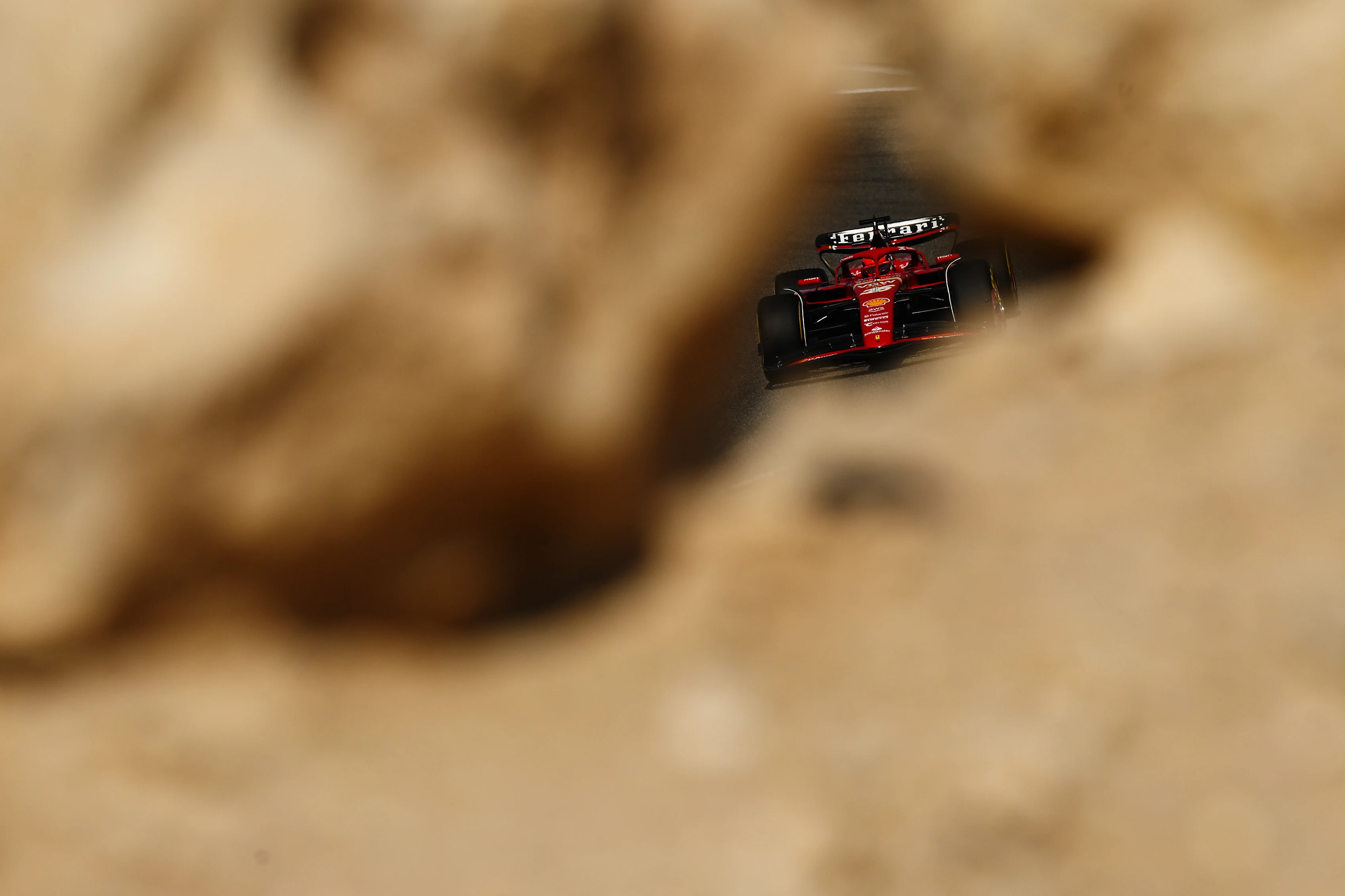 BAHRAIN, BAHRAIN - FEBRUARY 22: Charles Leclerc of Monaco driving the (16) Ferrari SF-24 on track