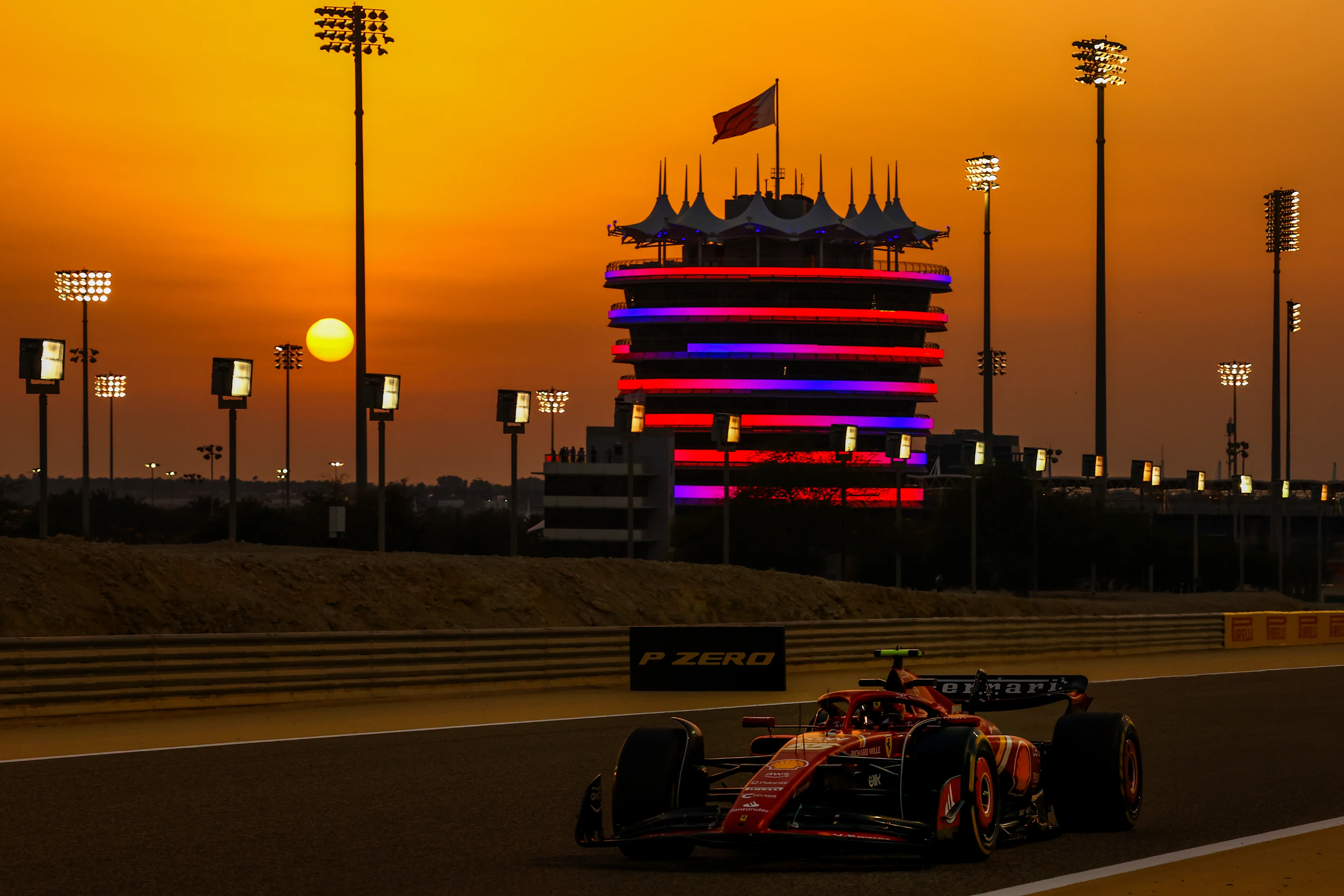 BAHRAIN, BAHRAIN - FEBRUARY 22: Carlos Sainz of Spain driving (55) the Ferrari SF-24 on track