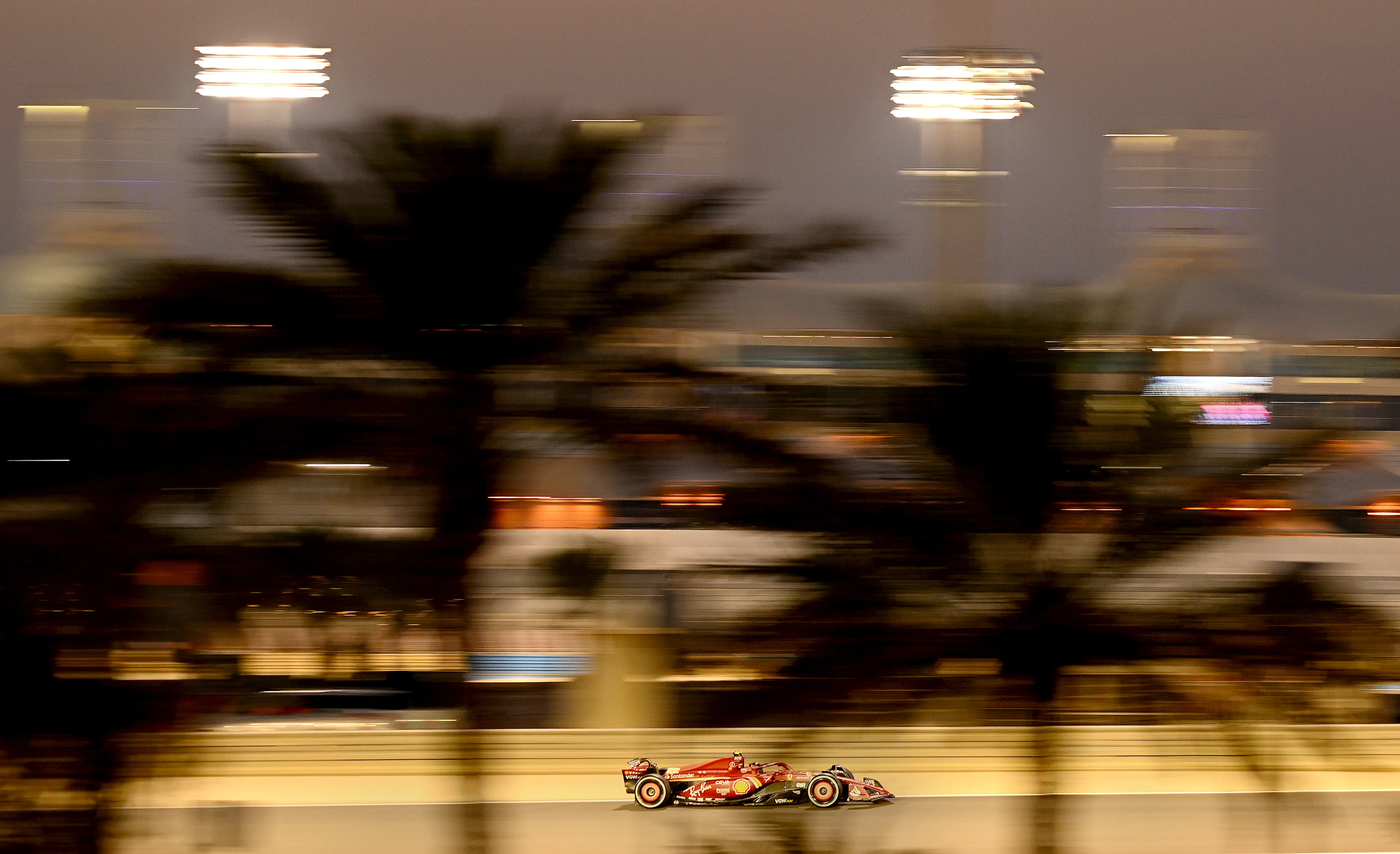 BAHRAIN, BAHRAIN - FEBRUARY 22: Carlos Sainz of Spain driving (55) the Ferrari SF-24 on track