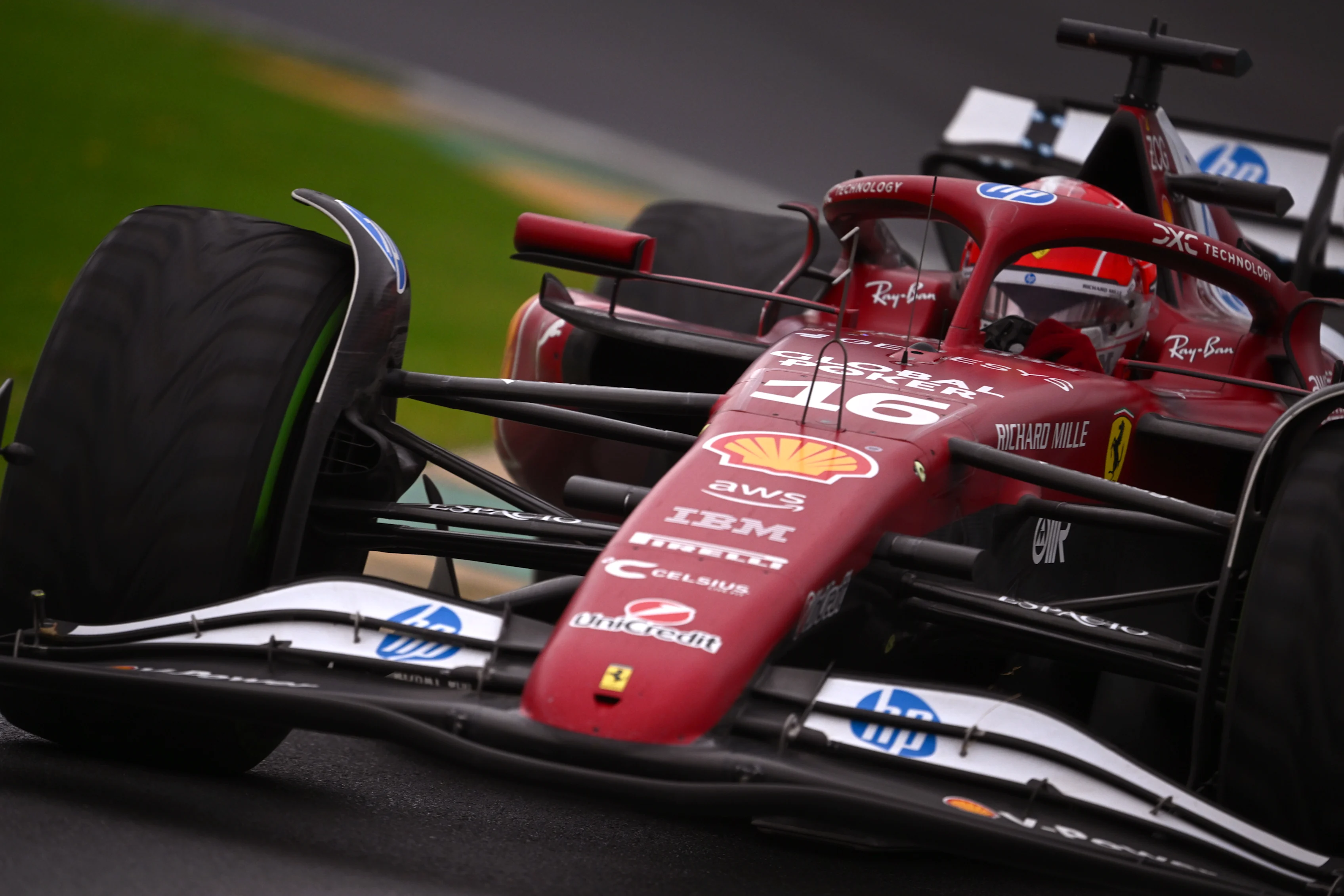 MELBOURNE, AUSTRALIA - MARCH 16: Charles Leclerc of Monaco driving the (16) Scuderia Ferrari SF-25