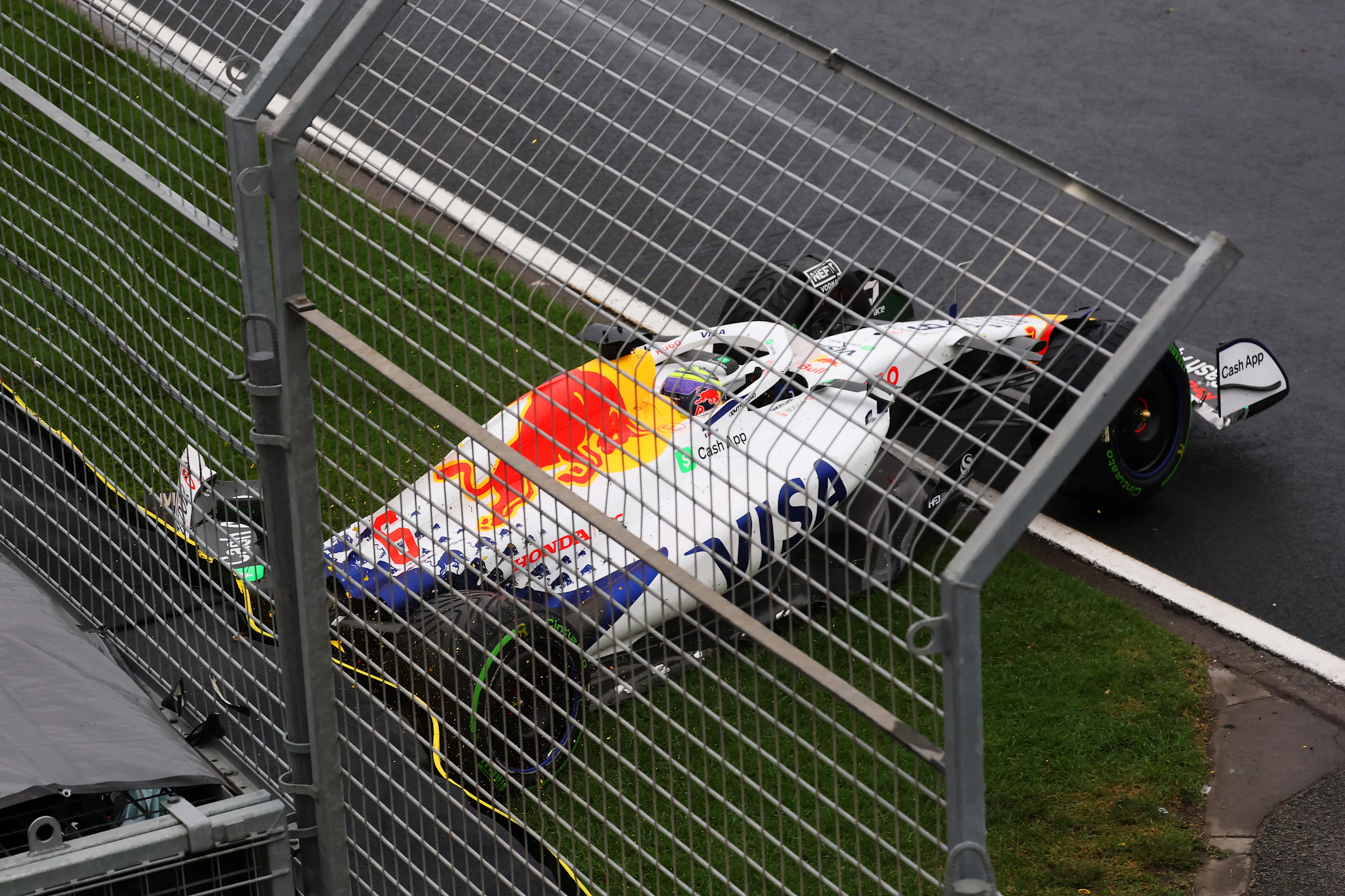 MELBOURNE, AUSTRALIA - MARCH 16: Isack Hadjar of France driving the (6) Visa Cash App Racing Bulls