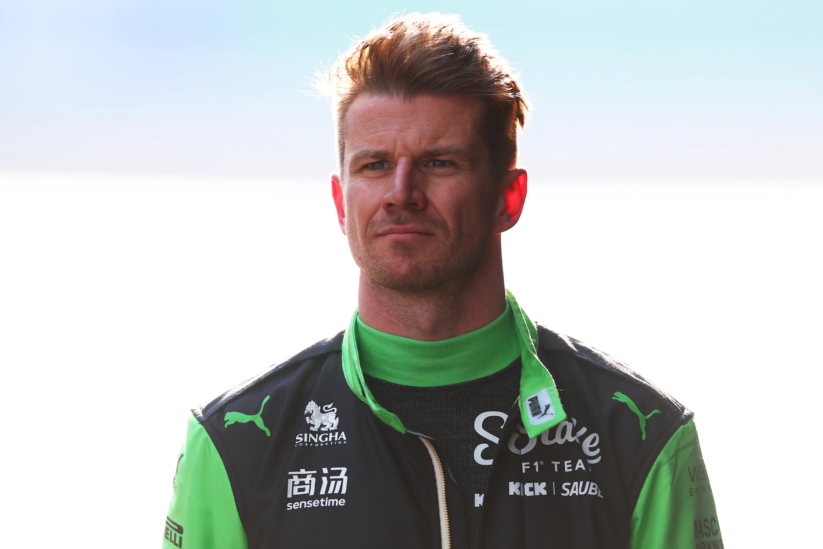 SHANGHAI, CHINA - MARCH 21: Nico Hulkenberg of Germany and Stake F1 Team Kick Sauber looks on during Sprint Qualifying ahead of the F1 Grand Prix of China at Shanghai International Circuit on March 21, 2025 in Shanghai, China. (Photo by Bryn Lennon - Formula 1/Formula 1 via Getty Images)