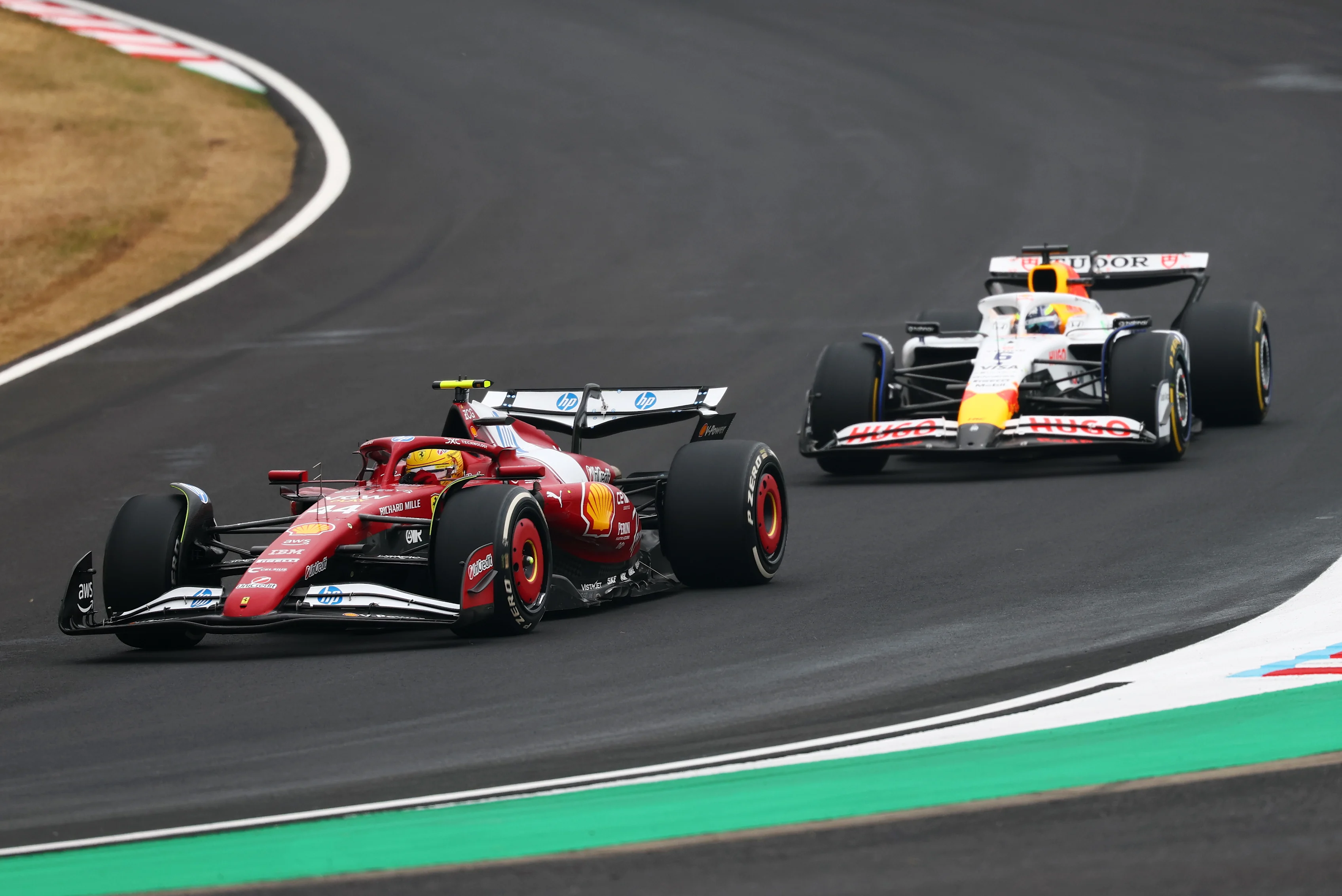 SUZUKA, JAPAN - APRIL 06: Lewis Hamilton of Great Britain driving the (44) Scuderia Ferrari SF-25