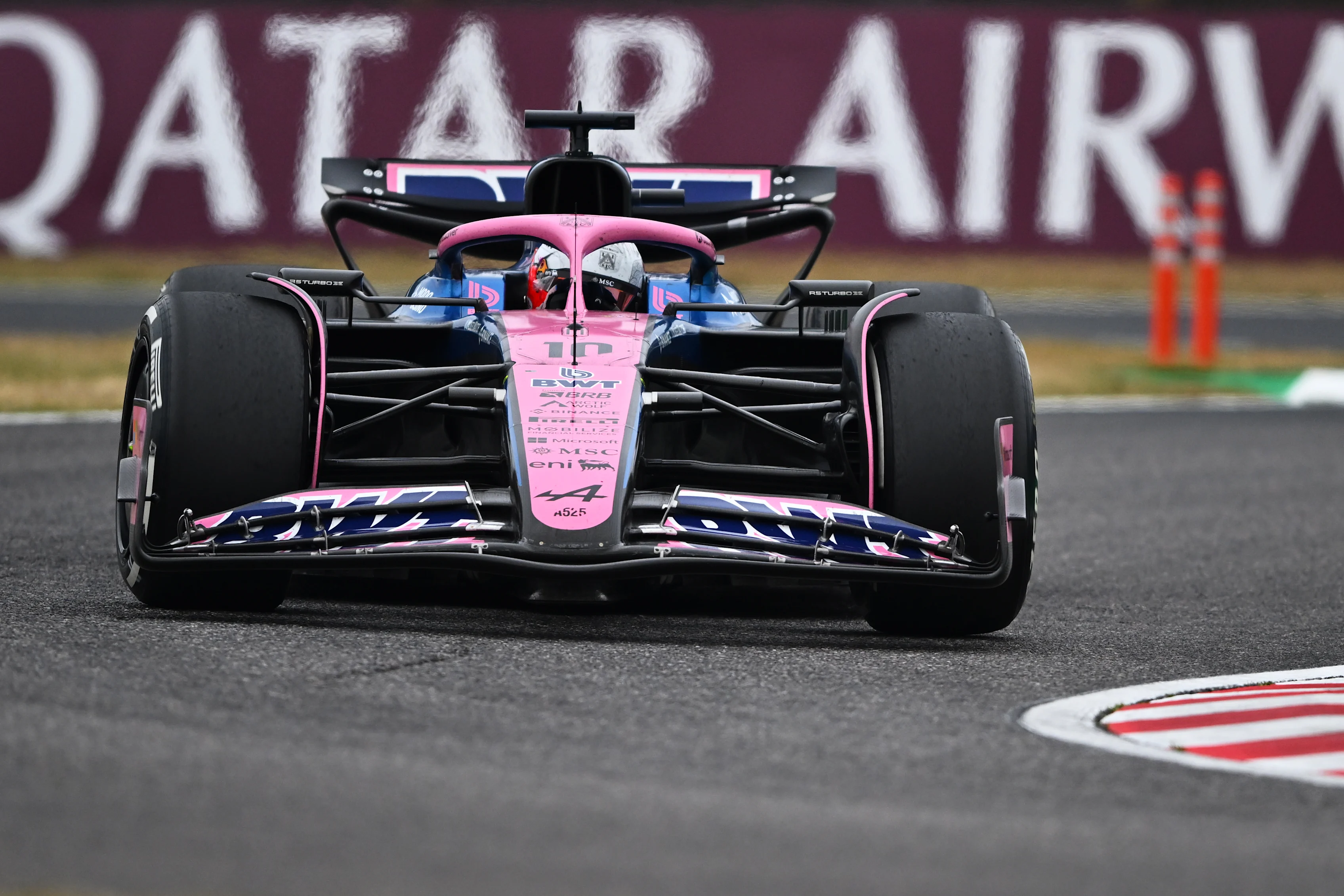 SUZUKA, JAPAN - APRIL 06: Pierre Gasly of France driving the (10) Alpine F1 A525 Renault on track during the F1 Grand Prix of Japan at Suzuka Circuit on April 06, 2025 in Suzuka, Japan. (Photo by Rudy Carezzevoli/Getty Images)