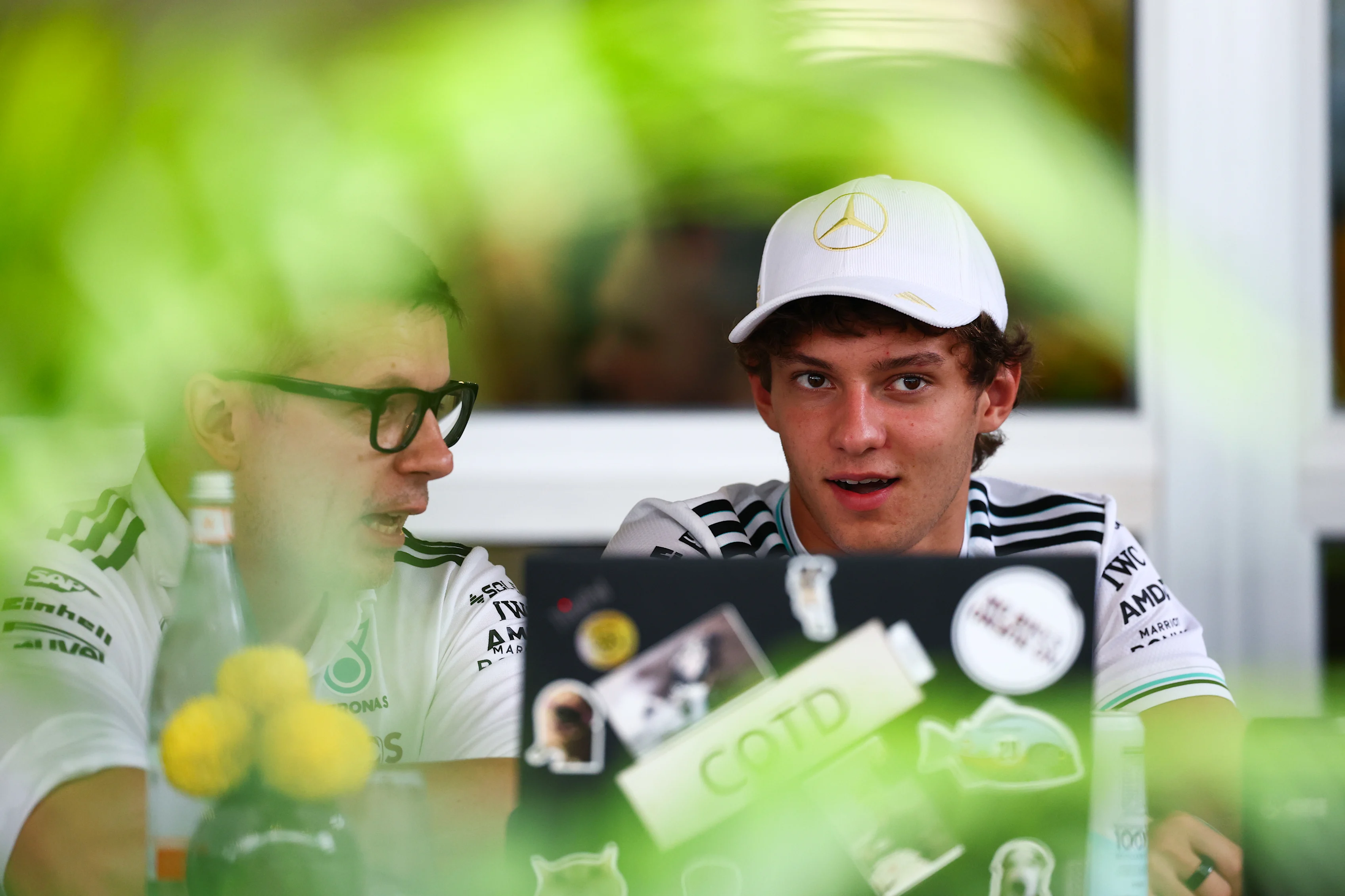 SINGAPORE, SINGAPORE - OCTOBER 02: Peter Bonnington, Race Engineer of Mercedes AMG Petronas F1 Team