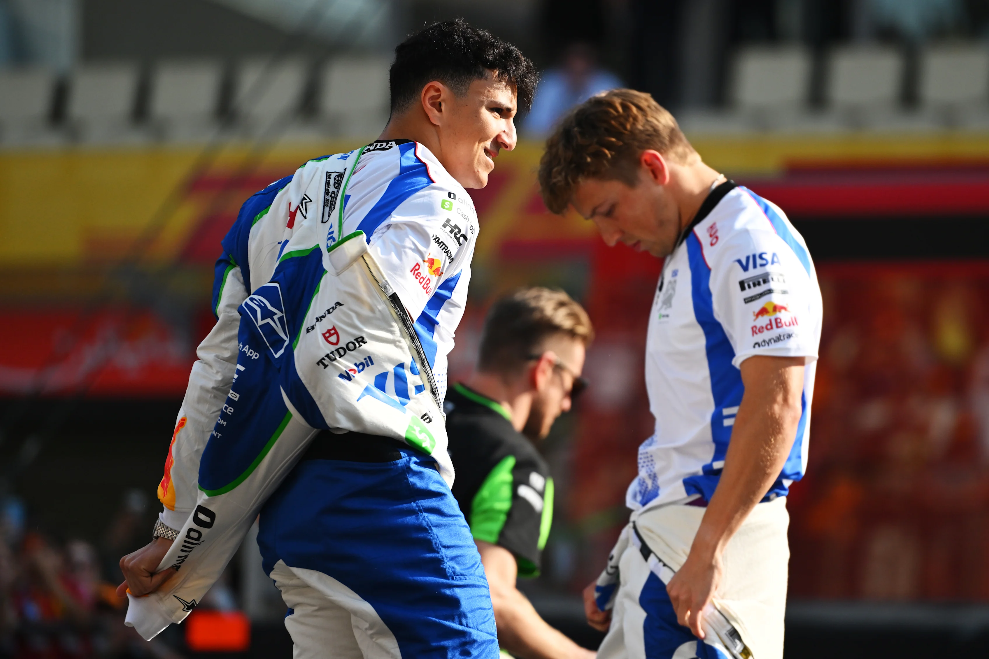 ABU DHABI, UNITED ARAB EMIRATES - DECEMBER 07: Isack Hadjar of France and Visa Cash App Racing