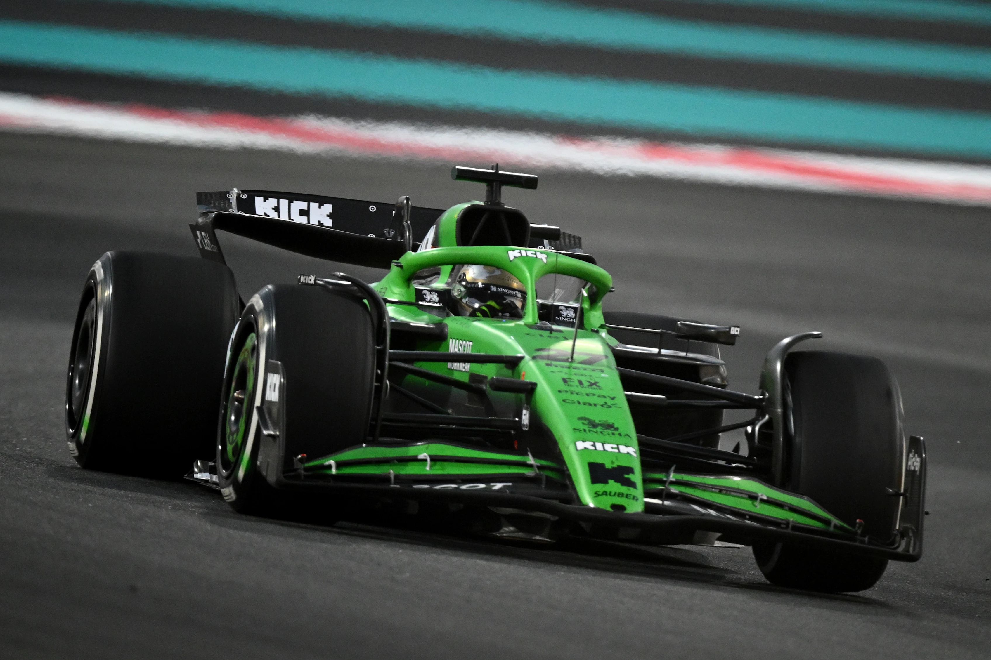 ABU DHABI, UNITED ARAB EMIRATES - DECEMBER 07: Nico Hulkenberg of Germany driving the (27) Kick
