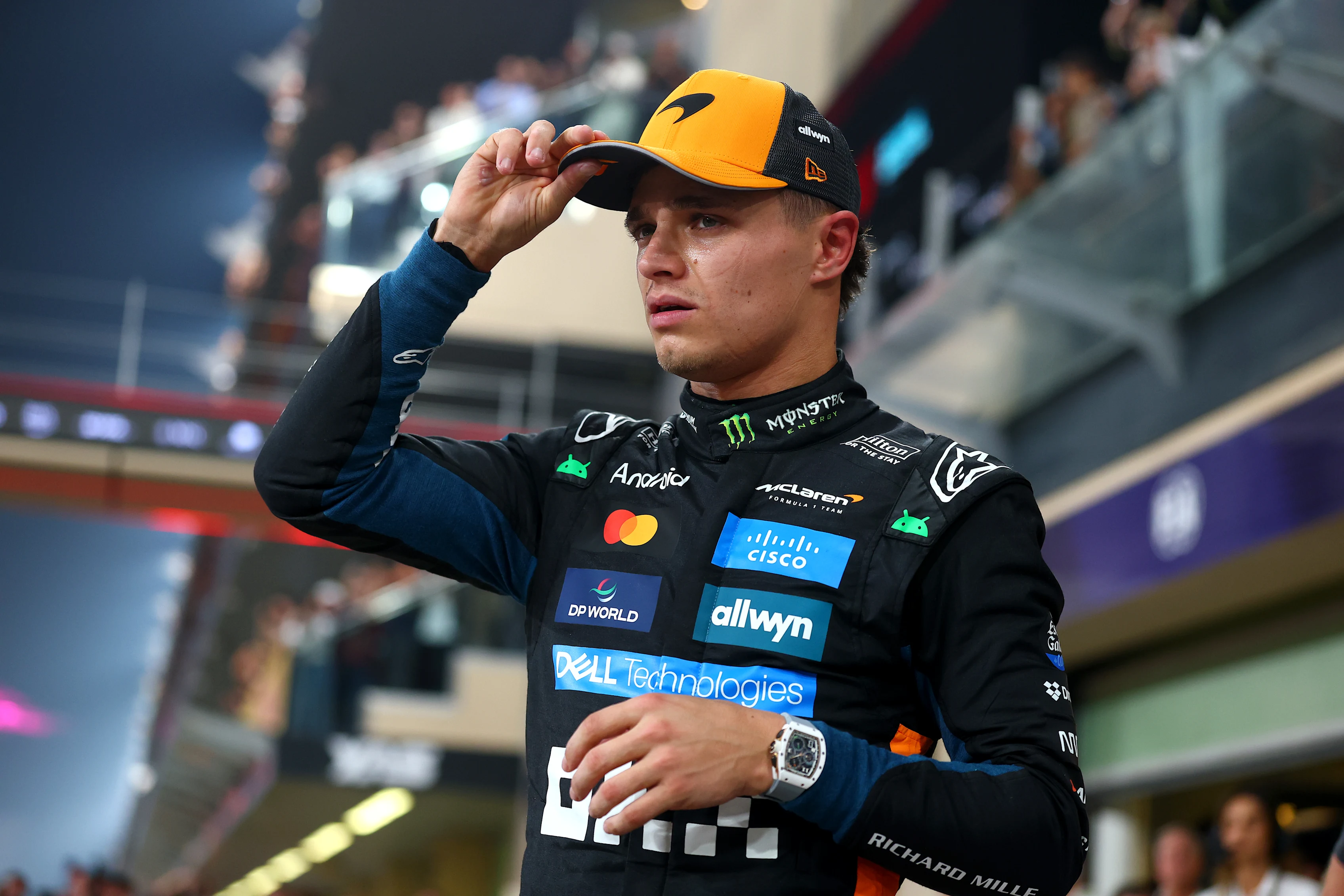 ABU DHABI, UNITED ARAB EMIRATES - DECEMBER 06: Second placed qualifier Lando Norris of Great