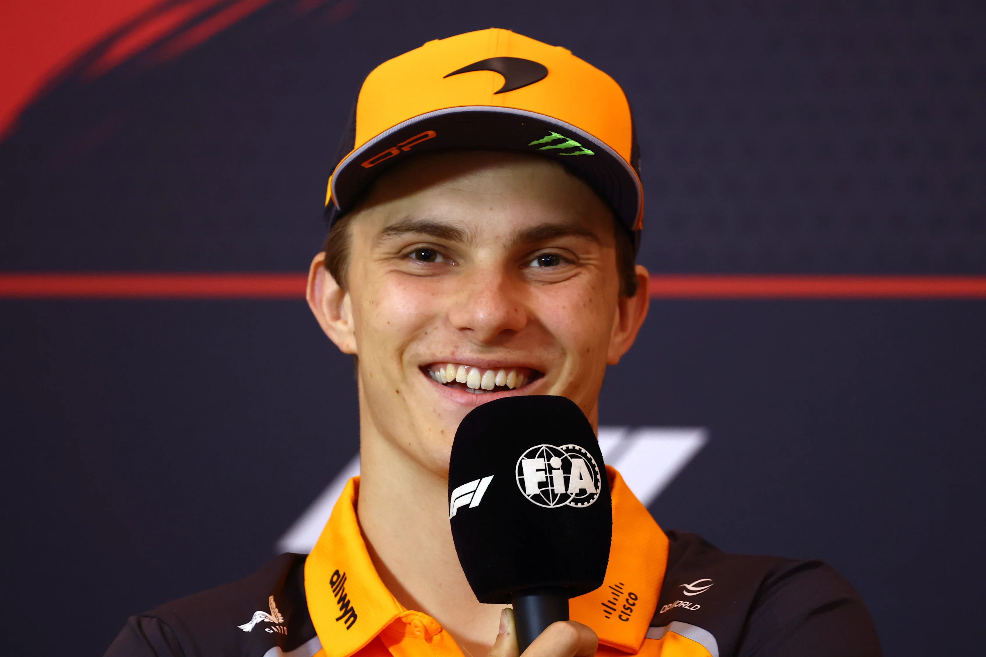 SPIELBERG, AUSTRIA - JUNE 26: Oscar Piastri of Australia and McLaren in the Drivers Press