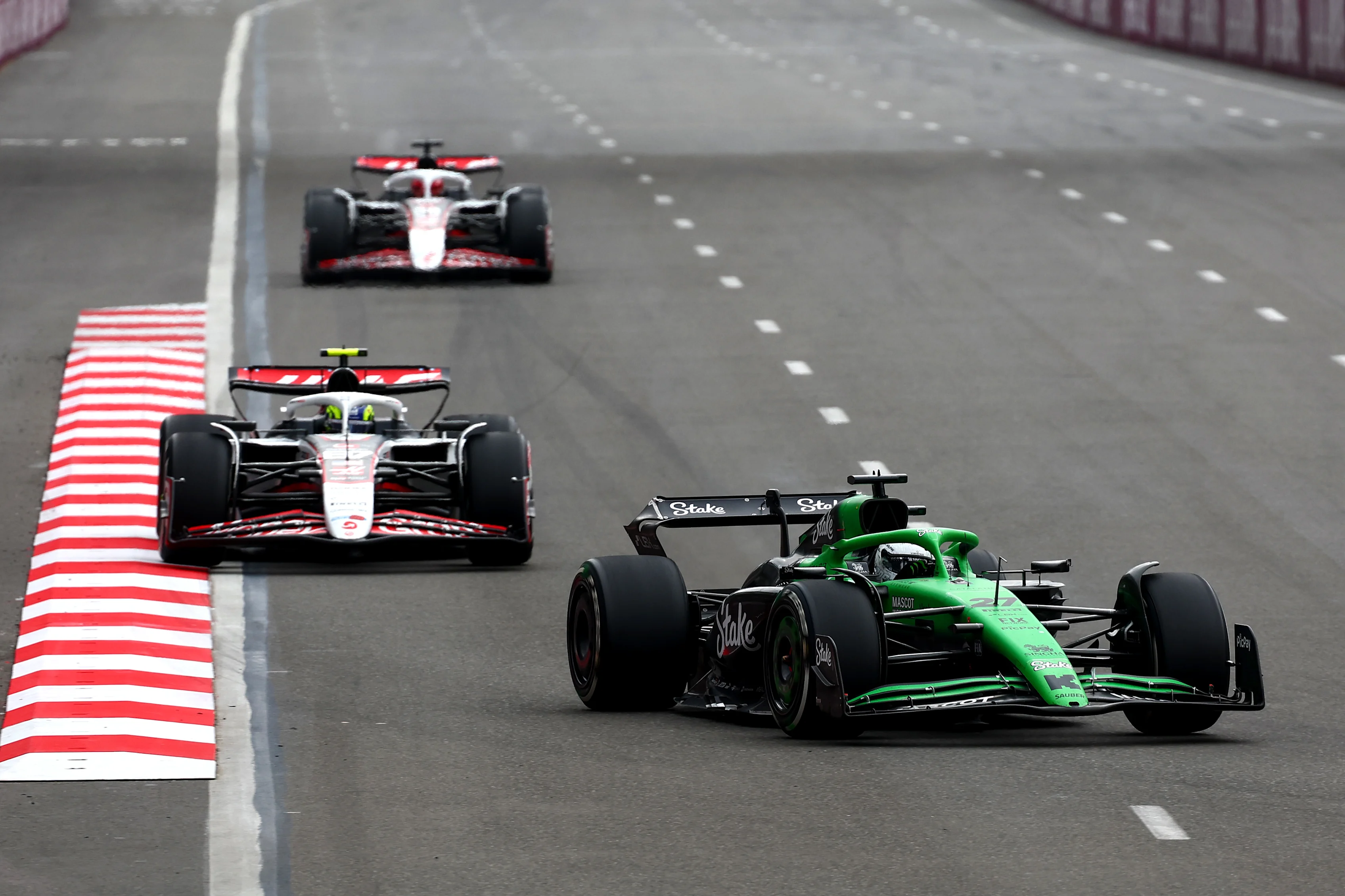 BAKU, AZERBAIJAN - SEPTEMBER 21: Nico Hulkenberg of Germany driving the (27) Kick Sauber C45