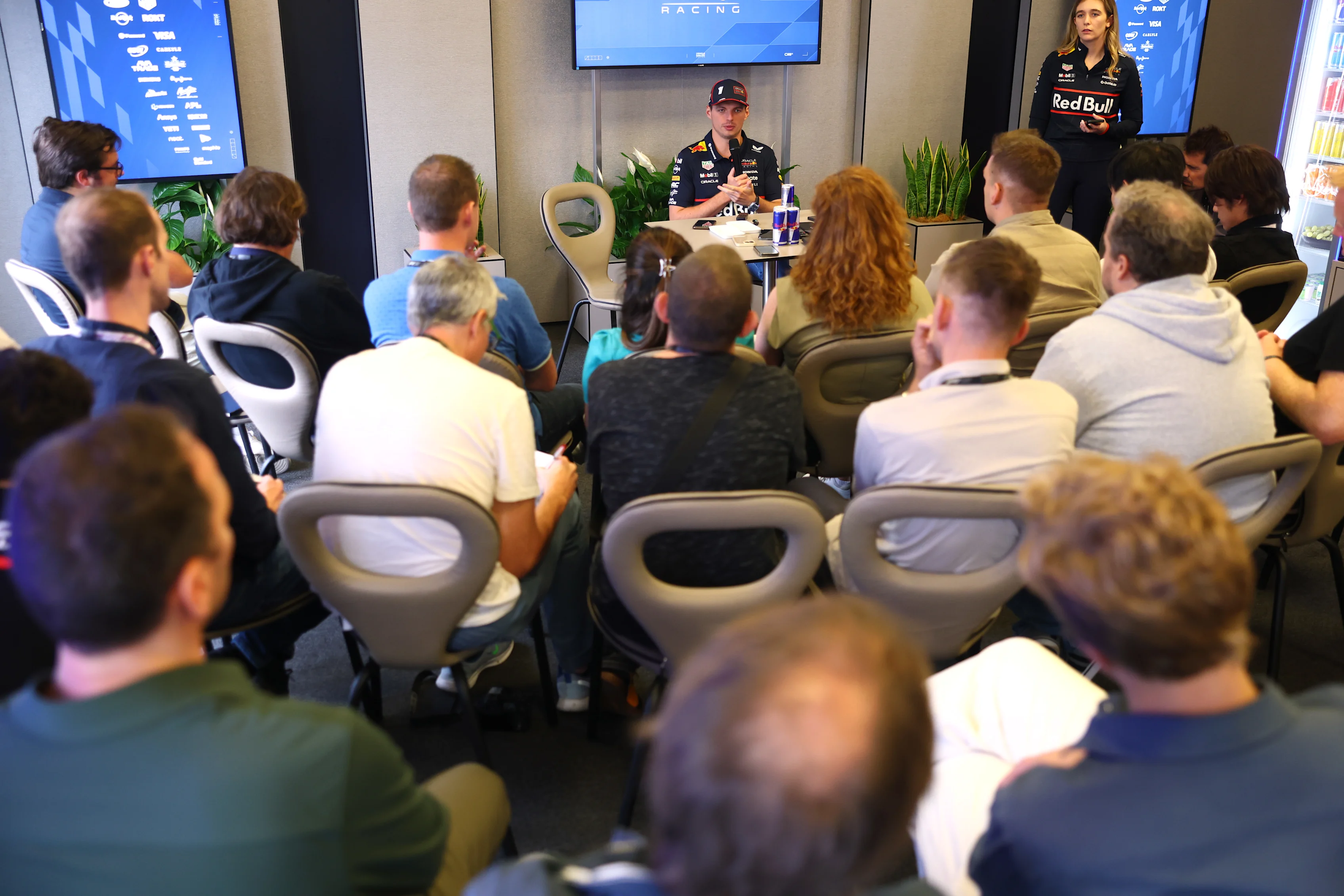 BAKU, AZERBAIJAN - SEPTEMBER 18: Max Verstappen of the Netherlands and Oracle Red Bull Racing is