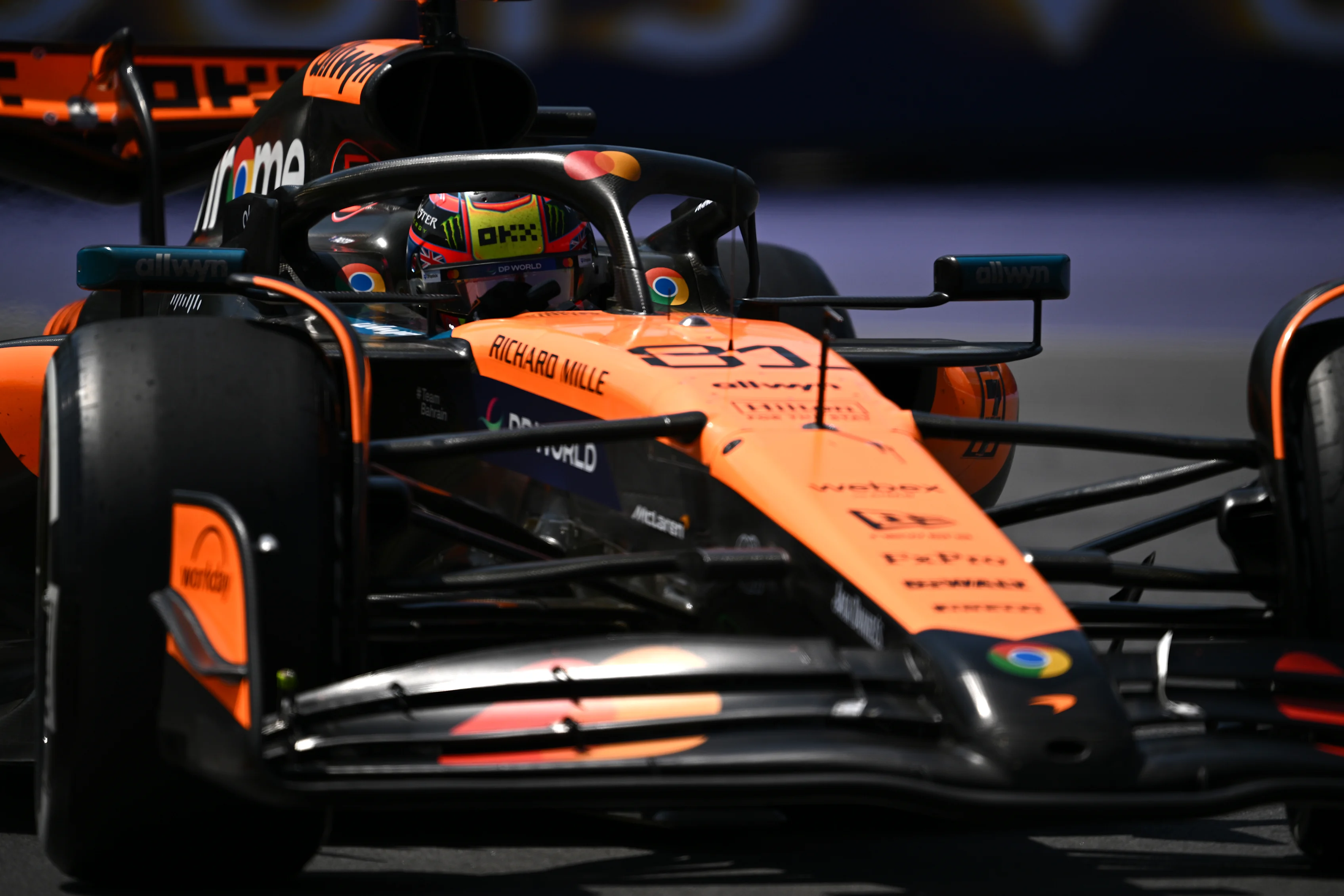 MONTREAL, QUEBEC - JUNE 15: Oscar Piastri of Australia driving the (81) McLaren MCL39 Mercedes on track during the F1 Grand Prix of Canada at Circuit Gilles-Villeneuve on June 15, 2025 in Montreal, Quebec. (Photo by Minas Panagiotakis/Getty Images)