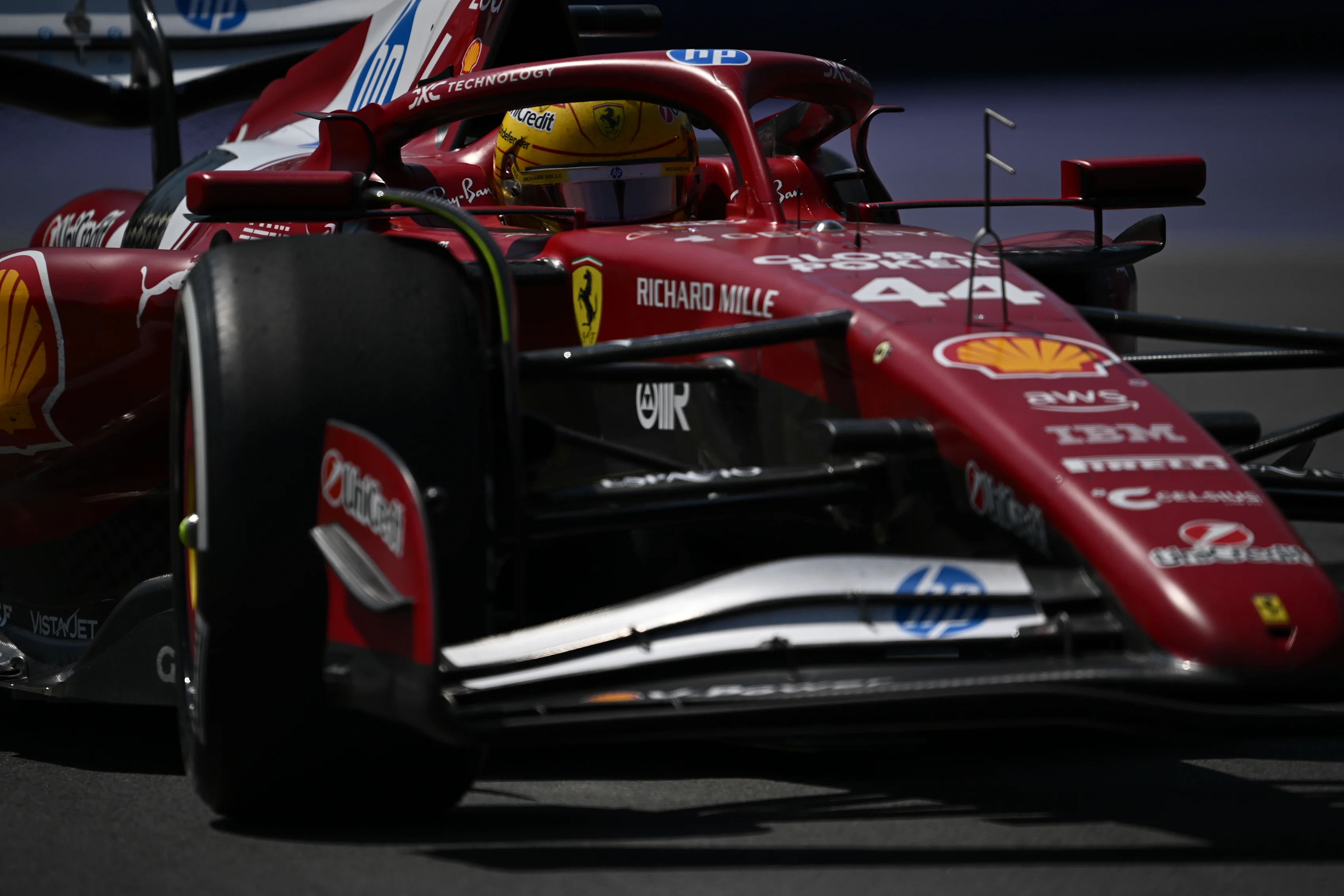 MONTREAL, QUEBEC - JUNE 15: Lewis Hamilton of Great Britain driving the (44) Scuderia Ferrari SF-25