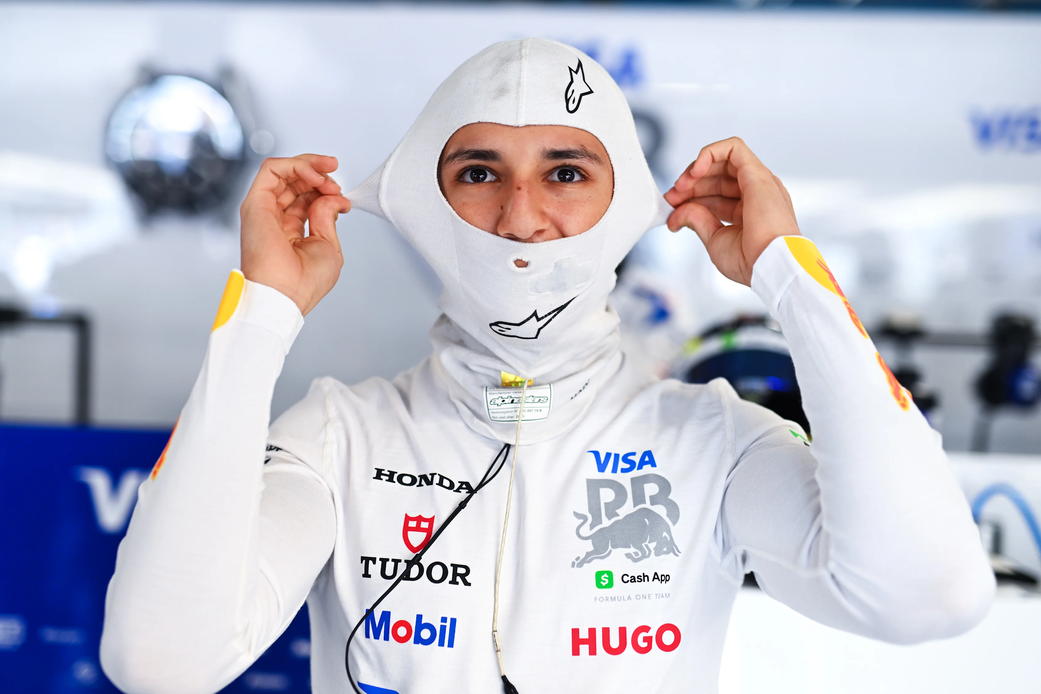 MONTREAL, QUEBEC - JUNE 13: Isack Hadjar of France and Visa Cash App Racing Bulls prepares to drive in the garage during practice ahead of the F1 Grand Prix of Canada at Circuit Gilles-Villeneuve on June 13, 2025 in Montreal, Quebec. (Photo by Rudy Carezzevoli/Getty Images)