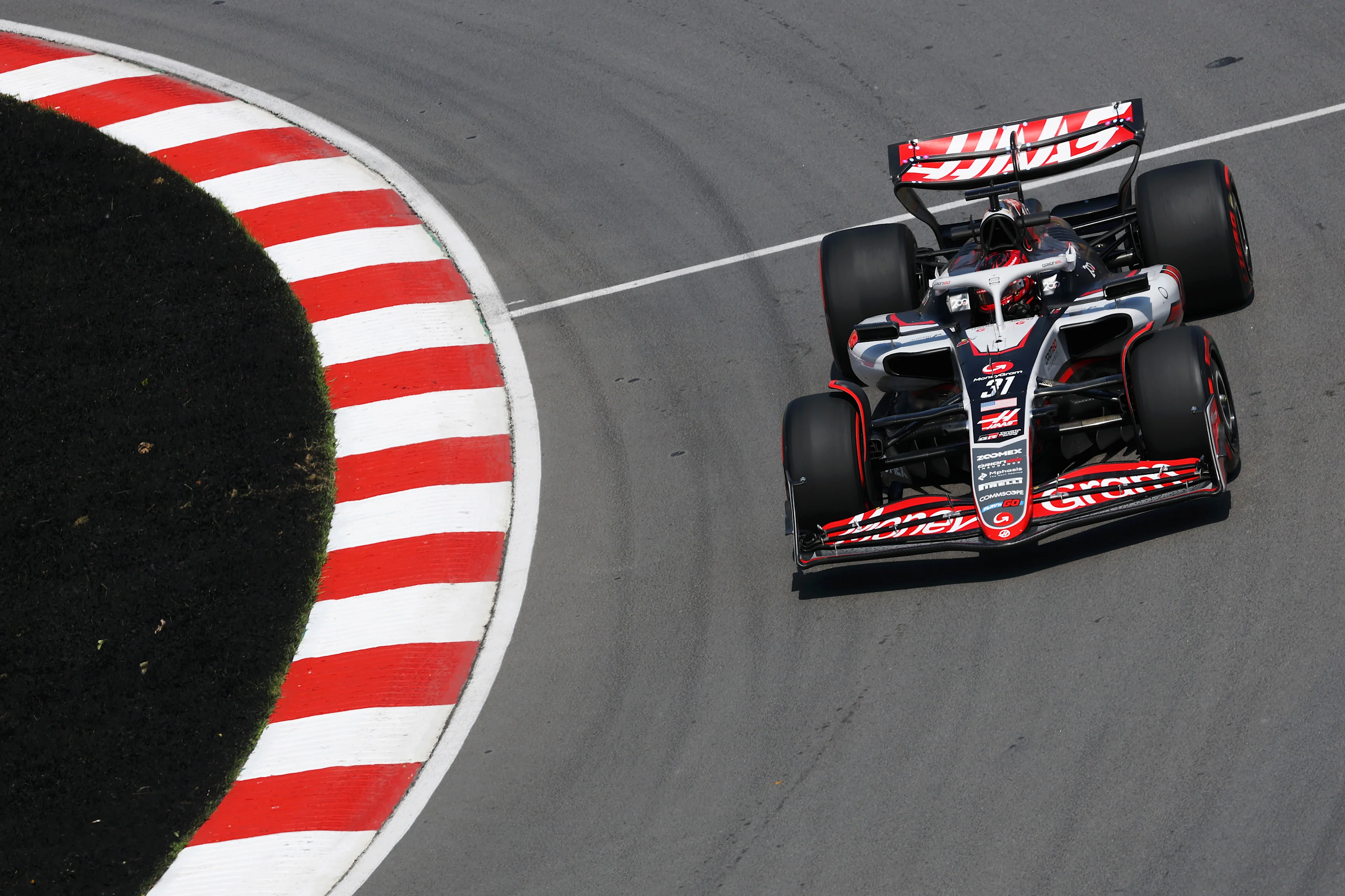 MONTREAL, QUEBEC - JUNE 13: Esteban Ocon of France driving the (31) Haas F1 VF-25 Ferrari on track during practice ahead of the F1 Grand Prix of Canada at Circuit Gilles-Villeneuve on June 13, 2025 in Montreal, Quebec. (Photo by Mark Thompson/Getty Images)
