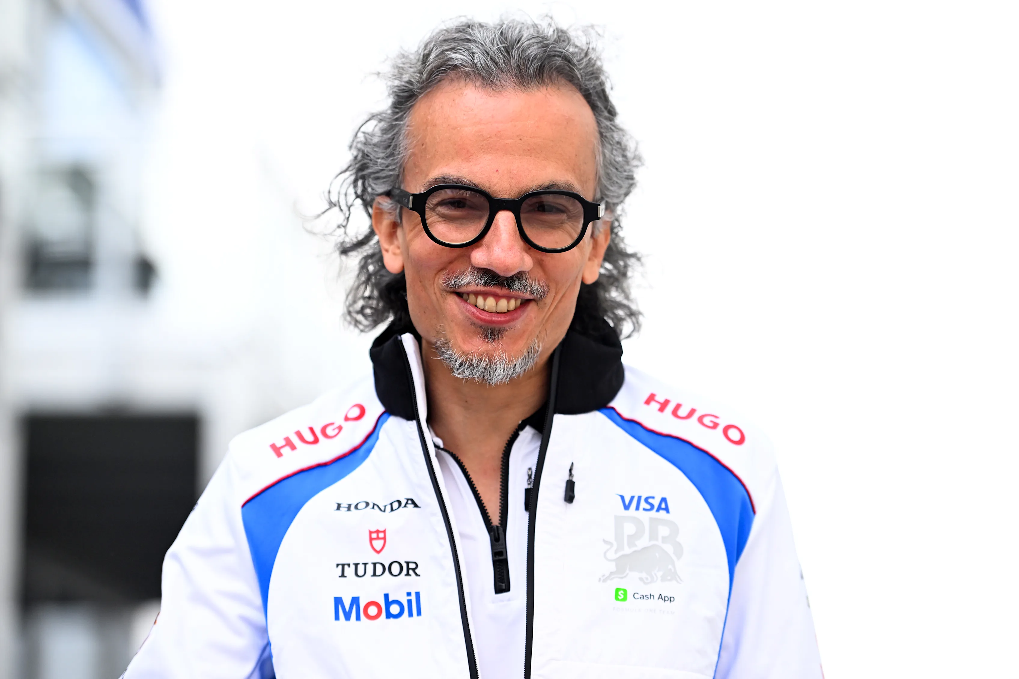 MONTREAL, QUEBEC - JUNE 12: Laurent Mekies, Team Principal of Visa Cash App Racing Bulls arrives in