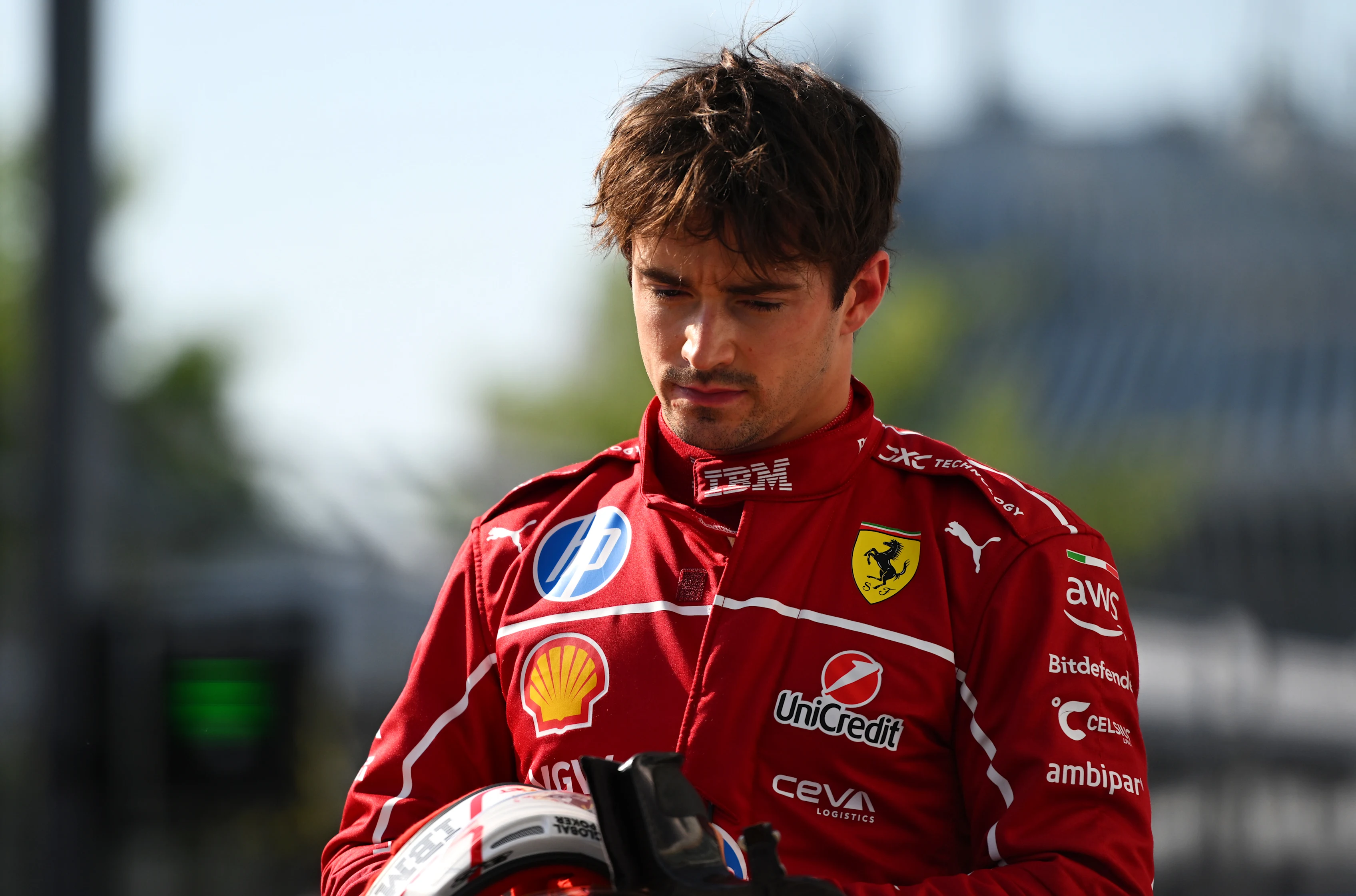 MONTREAL, QUEBEC - JUNE 14: Eighth placed qualifier Charles Leclerc of Monaco and Scuderia Ferrari