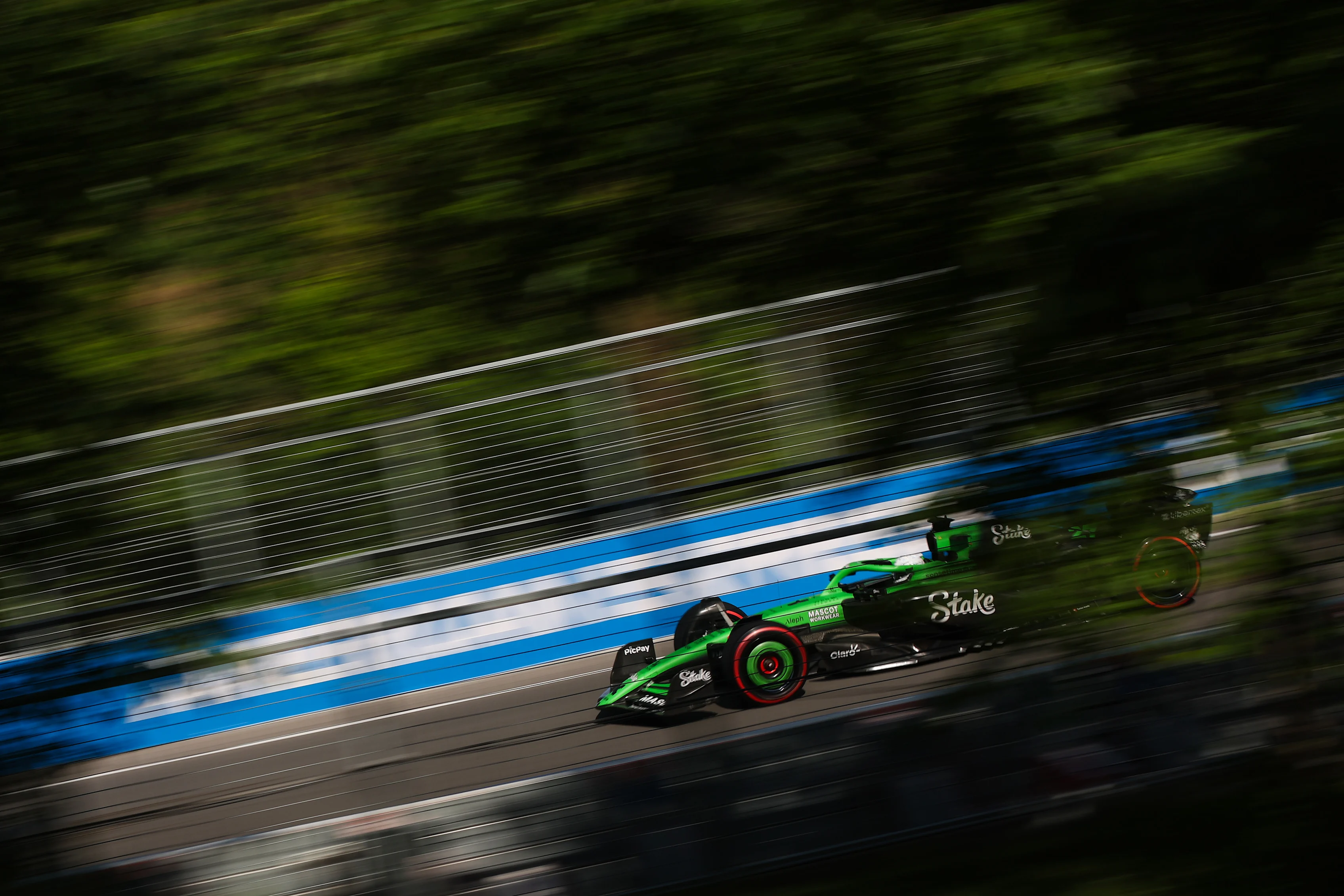 MONTREAL, QUEBEC - JUNE 14: Nico Hulkenberg of Germany driving the (27) Kick Sauber C45 Ferrari on track during qualifying ahead of the F1 Grand Prix of Canada at Circuit Gilles-Villeneuve on June 14, 2025 in Montreal, Quebec. (Photo by Meg Oliphant/Getty Images)
