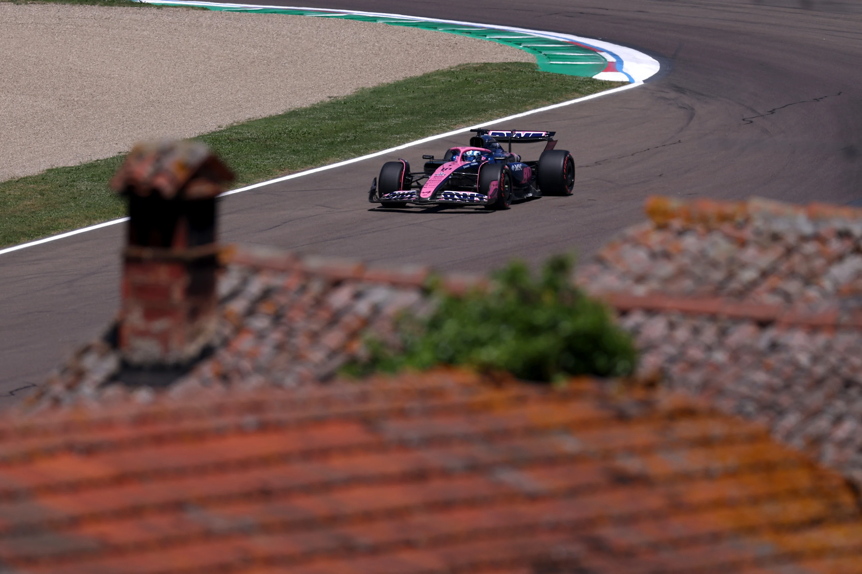 IMOLA, ITALY - MAY 16: Pierre Gasly of France driving the (10) Alpine F1 A525 Renault on track during practice ahead of the F1 Grand Prix of Emilia-Romagna at Autodromo Internazionale Enzo e Dino Ferrari on May 16, 2025 in Imola, Italy. (Photo by Ryan Pierse/Getty Images)