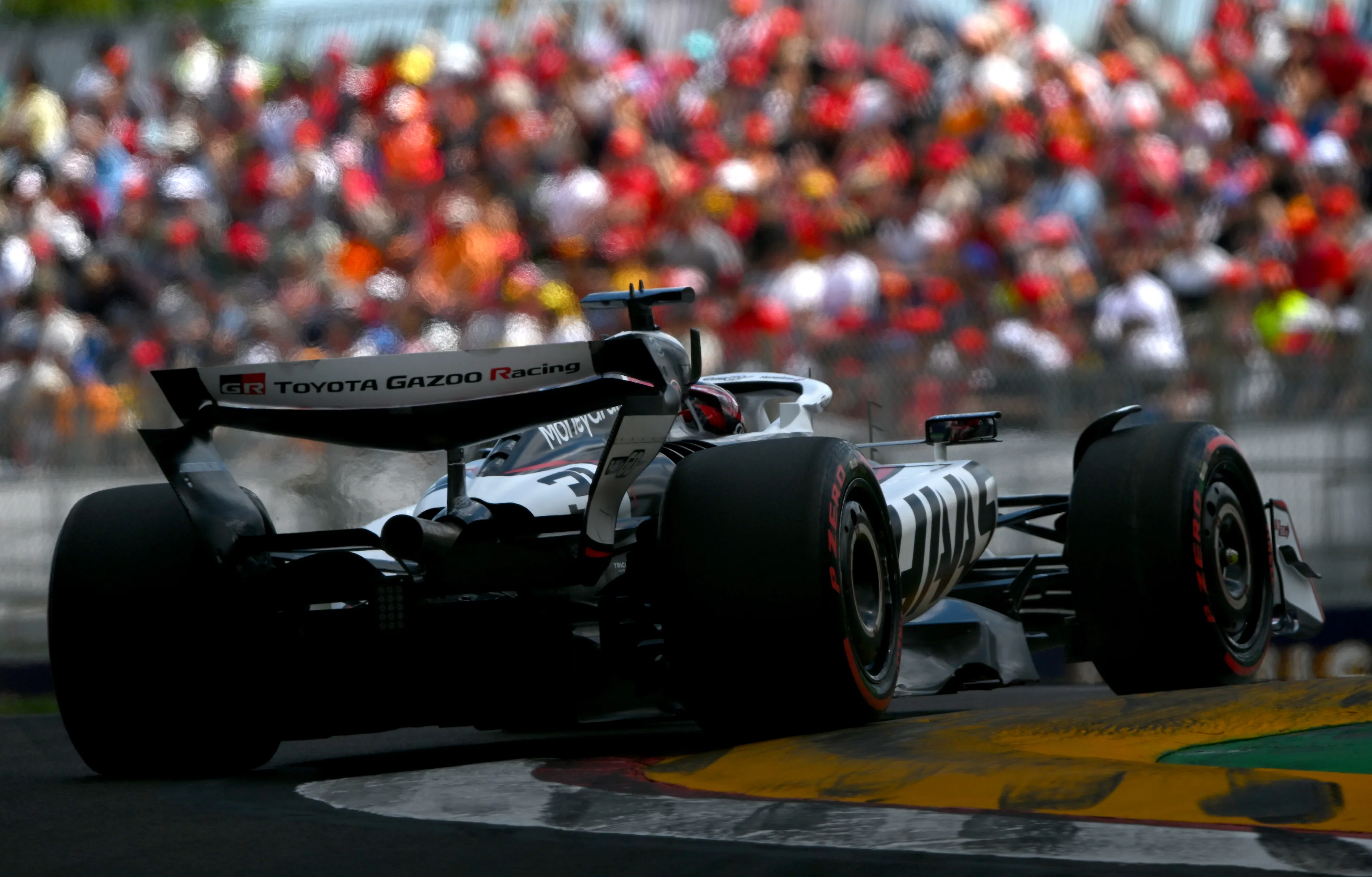 IMOLA, ITALY - MAY 17: Esteban Ocon of France driving the (31) Haas F1 VF-25 Ferrari on track during final practice ahead of the F1 Grand Prix of Emilia-Romagna at Autodromo Internazionale Enzo e Dino Ferrari on May 17, 2025 in Imola, Italy. (Photo by Rudy Carezzevoli/Getty Images)
