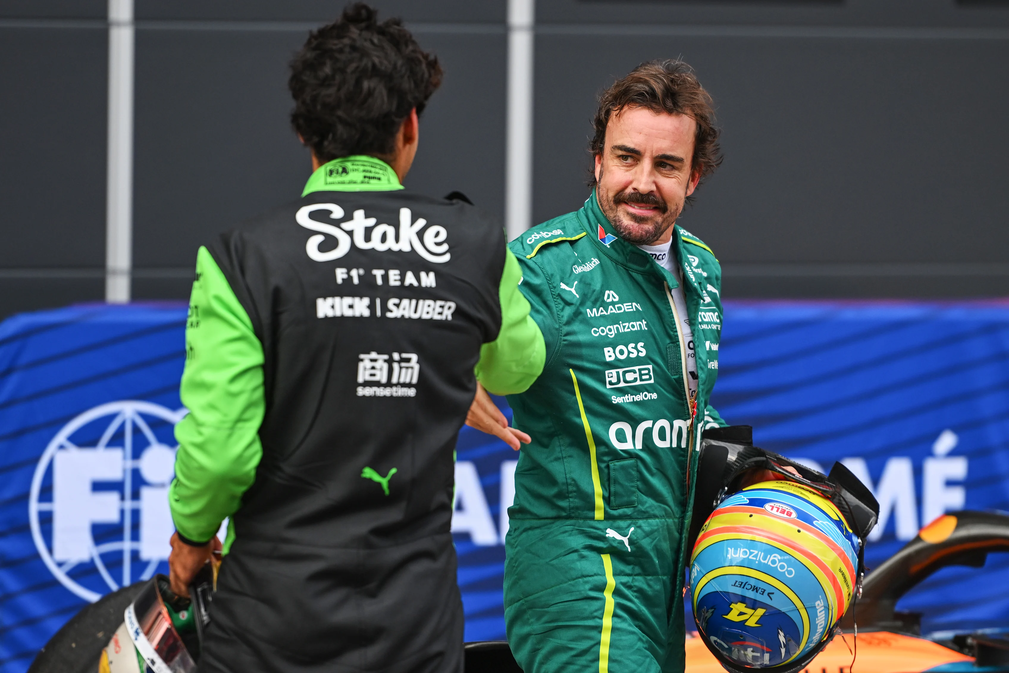 BUDAPEST, HUNGARY - AUGUST 02: Seventh placed qualifier Gabriel Bortoleto of Brazil and Stake F1