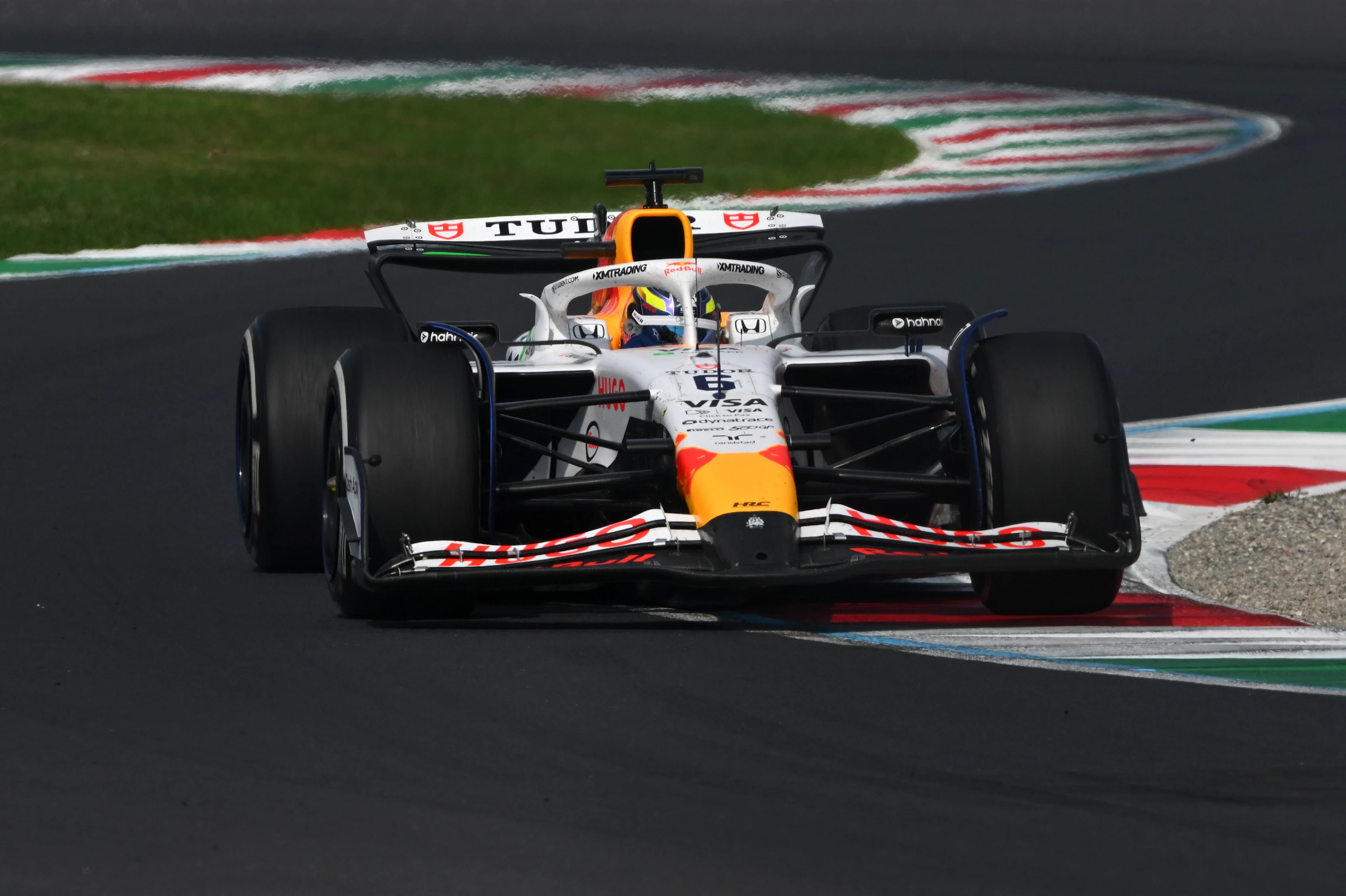 MONZA, ITALY - SEPTEMBER 07: Isack Hadjar of France driving the (6) Visa Cash App Racing Bulls