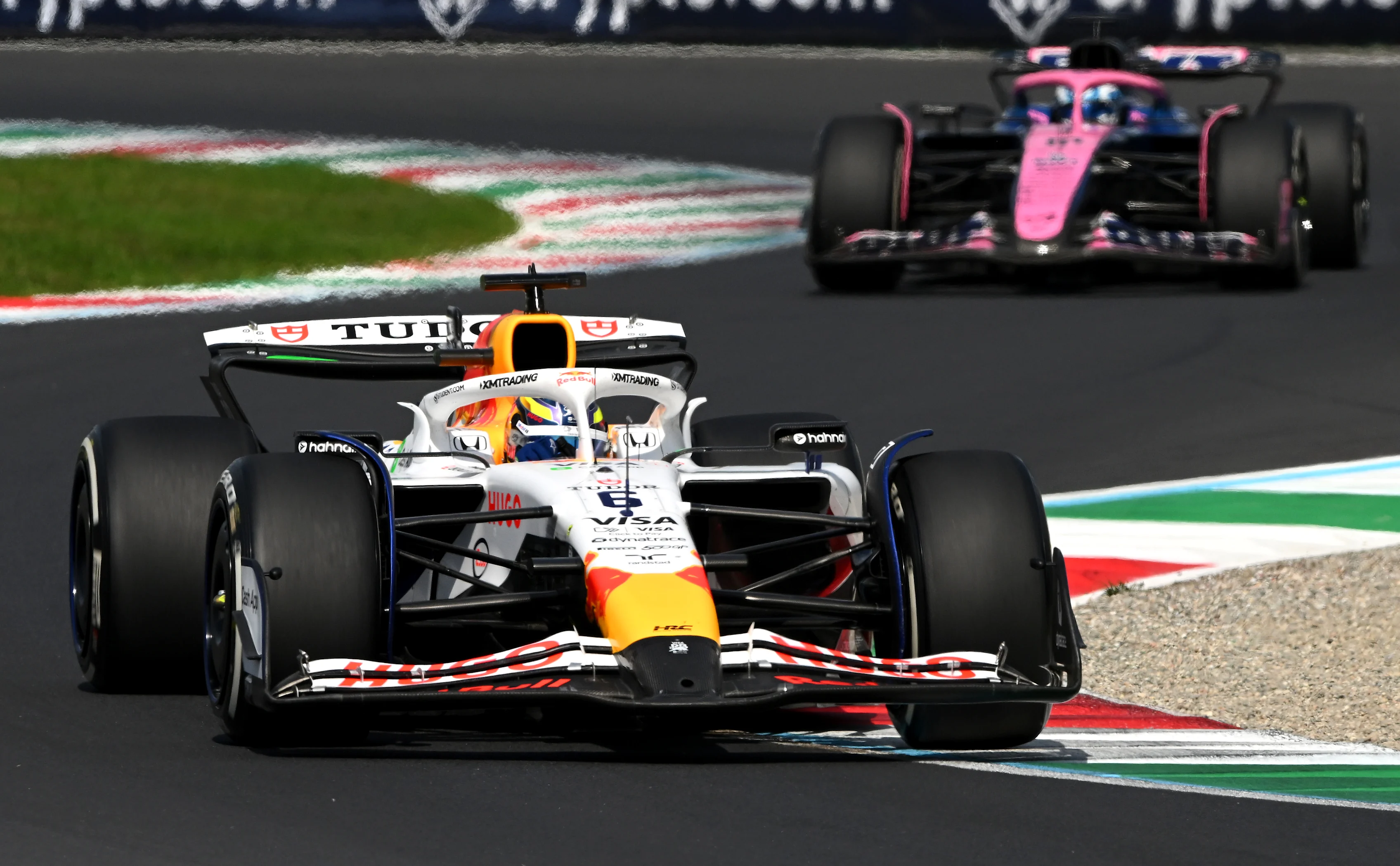 MONZA, ITALY - SEPTEMBER 07: Isack Hadjar of France driving the (6) Visa Cash App Racing Bulls