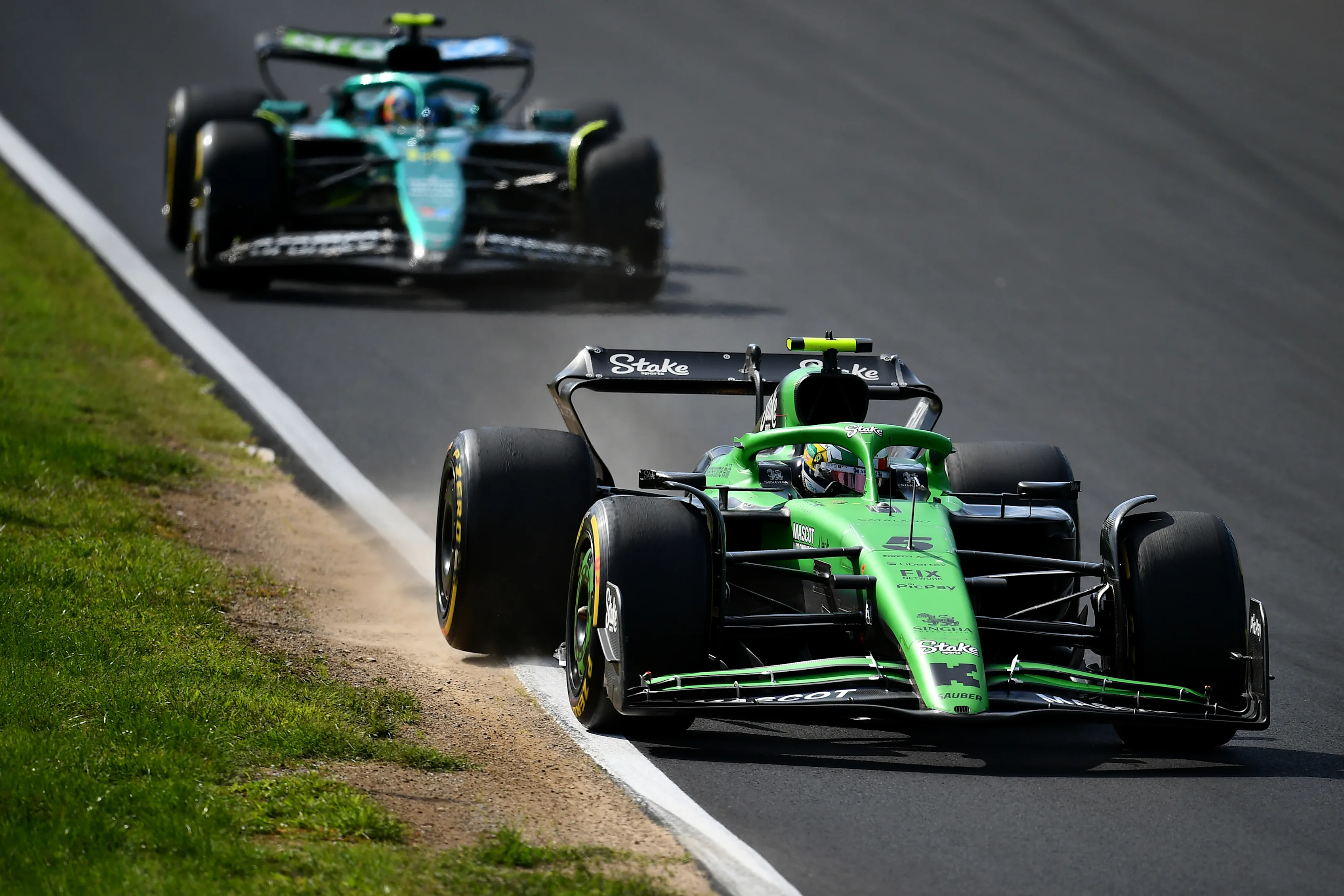 MONZA, ITALY - SEPTEMBER 07: Gabriel Bortoleto of Brazil driving the (5) Kick Sauber C45 Ferrari