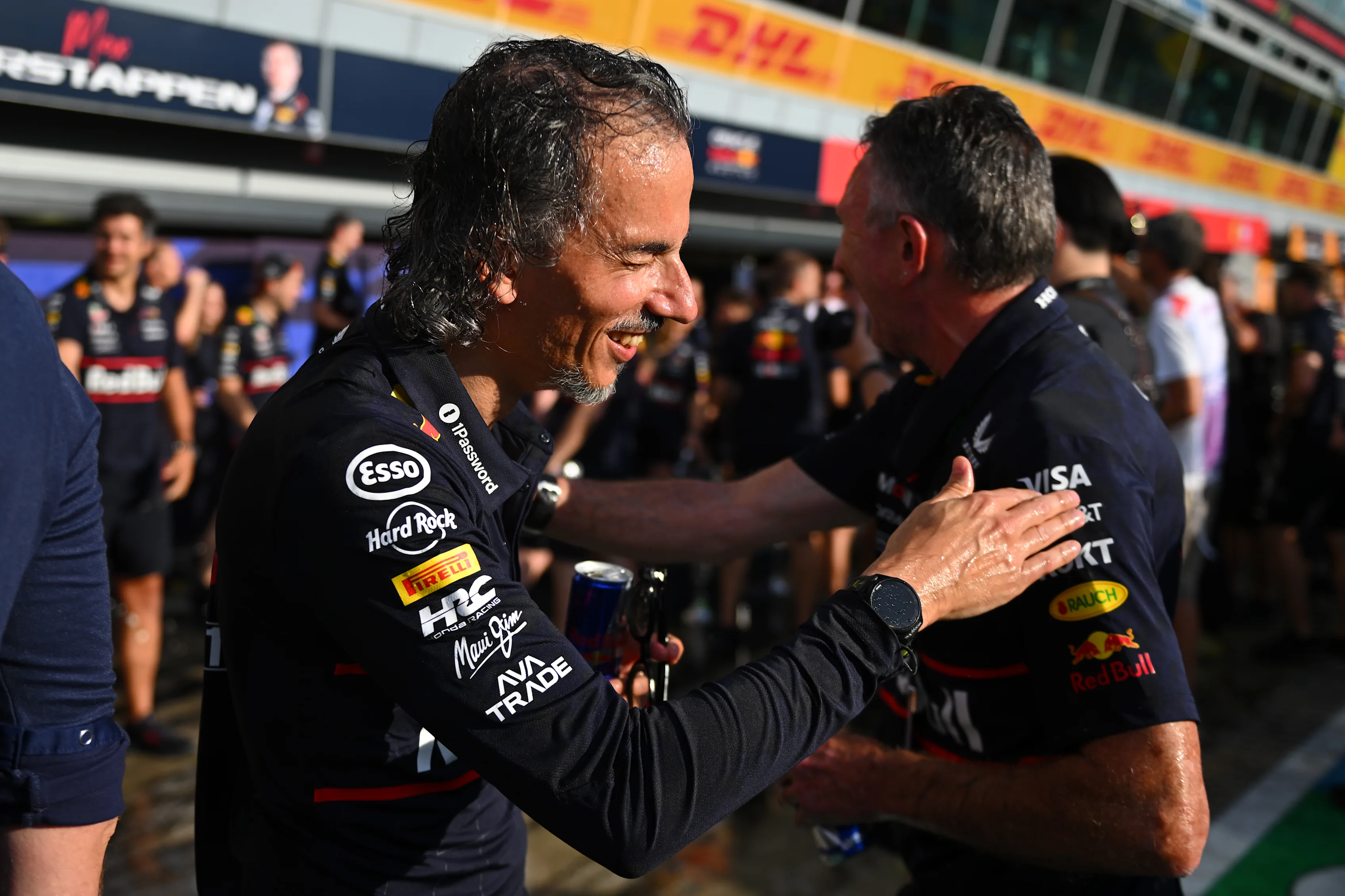 MONZA, ITALY - SEPTEMBER 07: Race winner Max Verstappen of the Netherlands and Oracle Red Bull