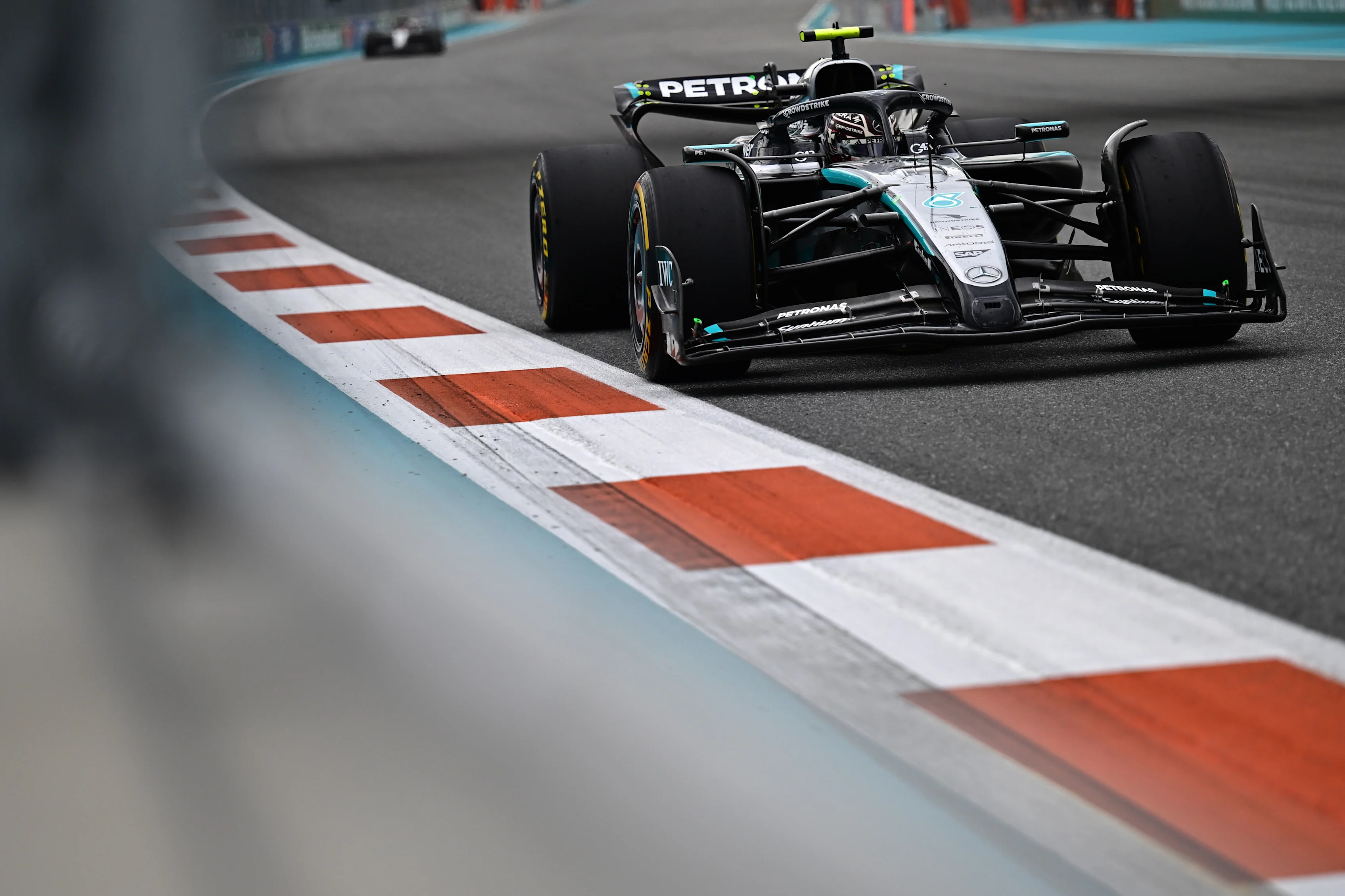 MIAMI, FLORIDA - MAY 04: Andrea Kimi Antonelli of Italy driving the (12) Mercedes AMG Petronas F1