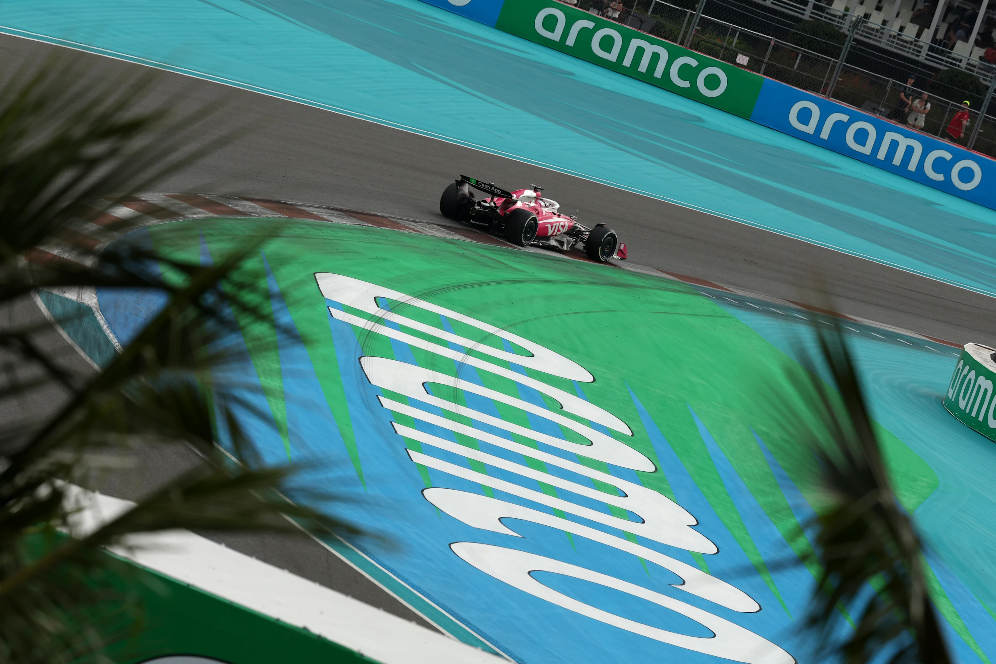 MIAMI, FLORIDA - MAY 04: Isack Hadjar of France driving the (6) Visa Cash App Racing Bulls VCARB 02 on track during the F1 Grand Prix of Miami at Miami International Autodrome on May 04, 2025 in Miami, Florida. (Photo by Meg Oliphant/Getty Images)