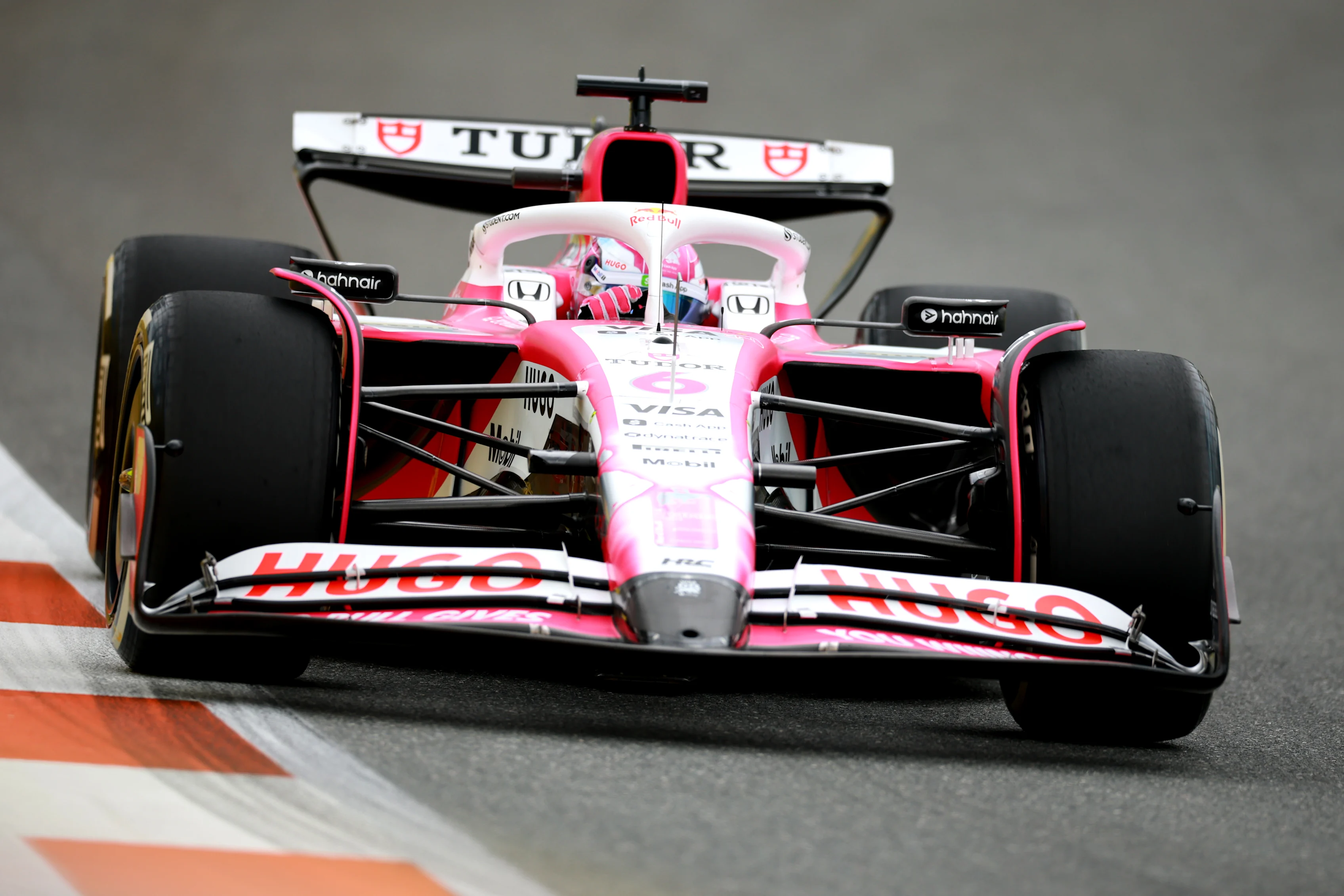 MIAMI, FLORIDA - MAY 02: Isack Hadjar of France driving the (6) Visa Cash App Racing Bulls VCARB 02 on track during Sprint qualifying ahead of the F1 Grand Prix of Miami at Miami International Autodrome on May 02, 2025 in Miami, Florida. (Photo by Hector Vivas/Getty Images)