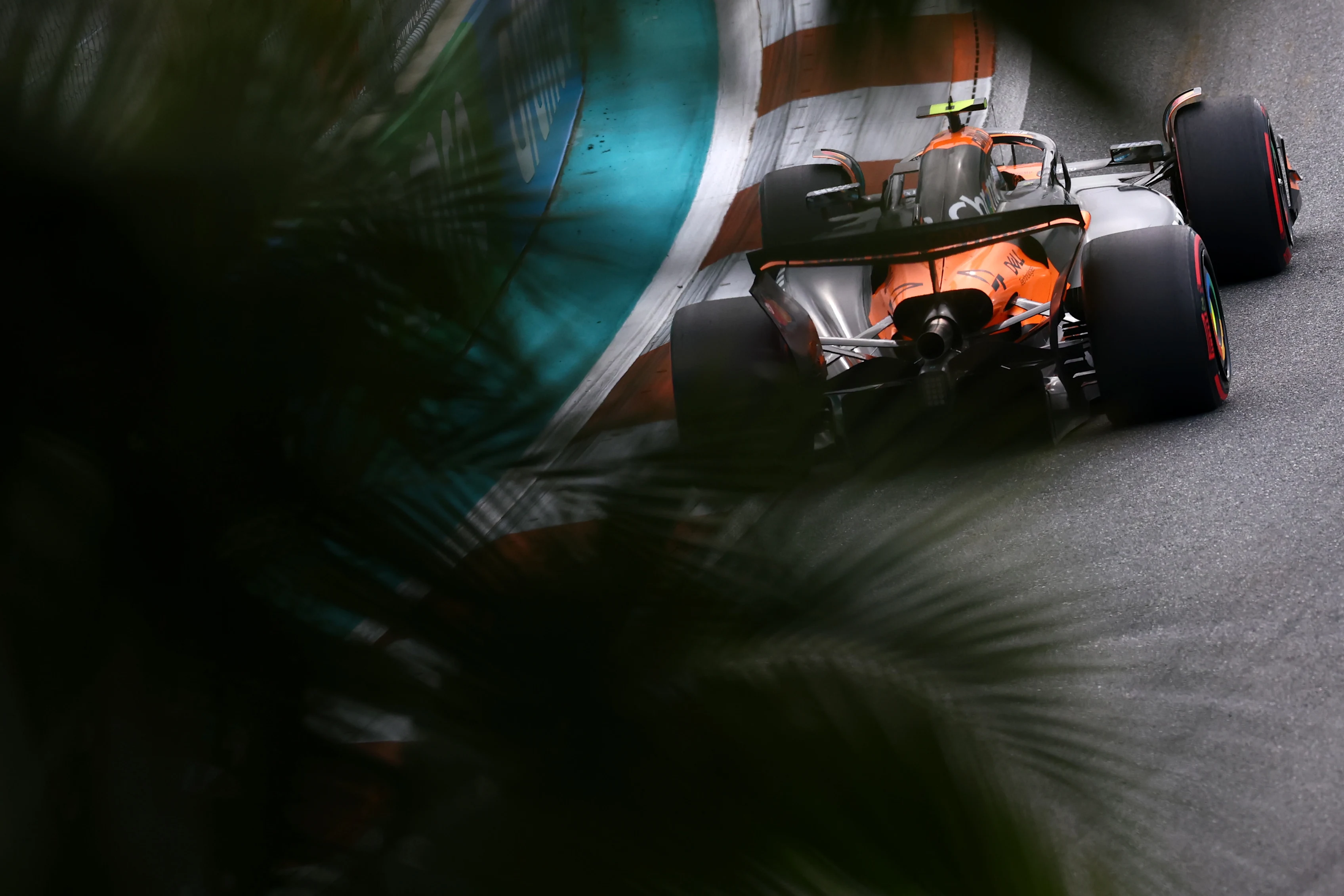 MIAMI, FLORIDA - MAY 03: Lando Norris of Great Britain driving the (4) McLaren MCL39 Mercedes on