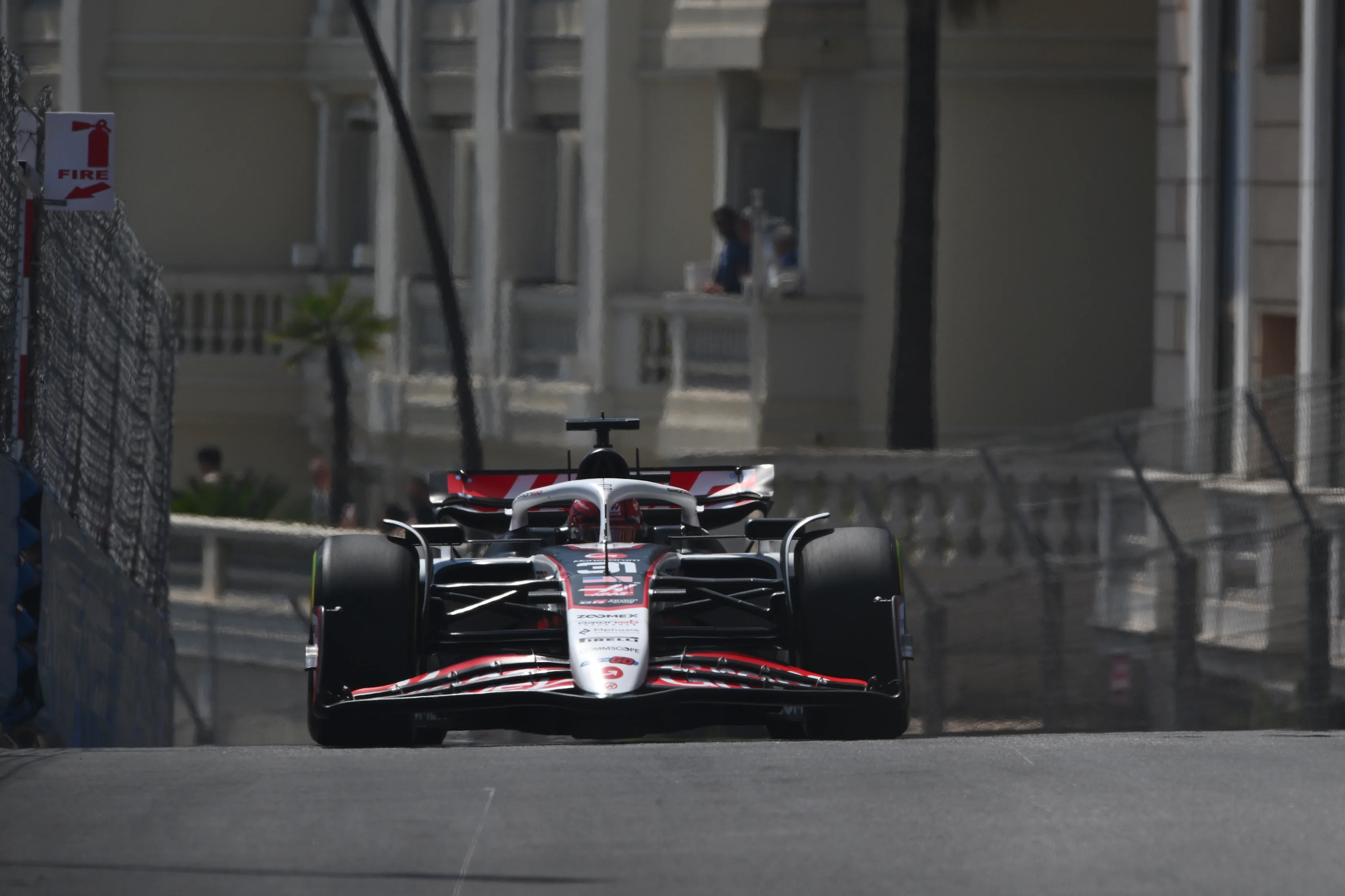 MONTE-CARLO, MONACO - MAY 25: Esteban Ocon of France driving the (31) Haas F1 VF-25 Ferrari on track during the F1 Grand Prix of Monaco at Circuit de Monaco on May 25, 2025 in Monte-Carlo, Monaco. (Photo by Rudy Carezzevoli/Getty Images)