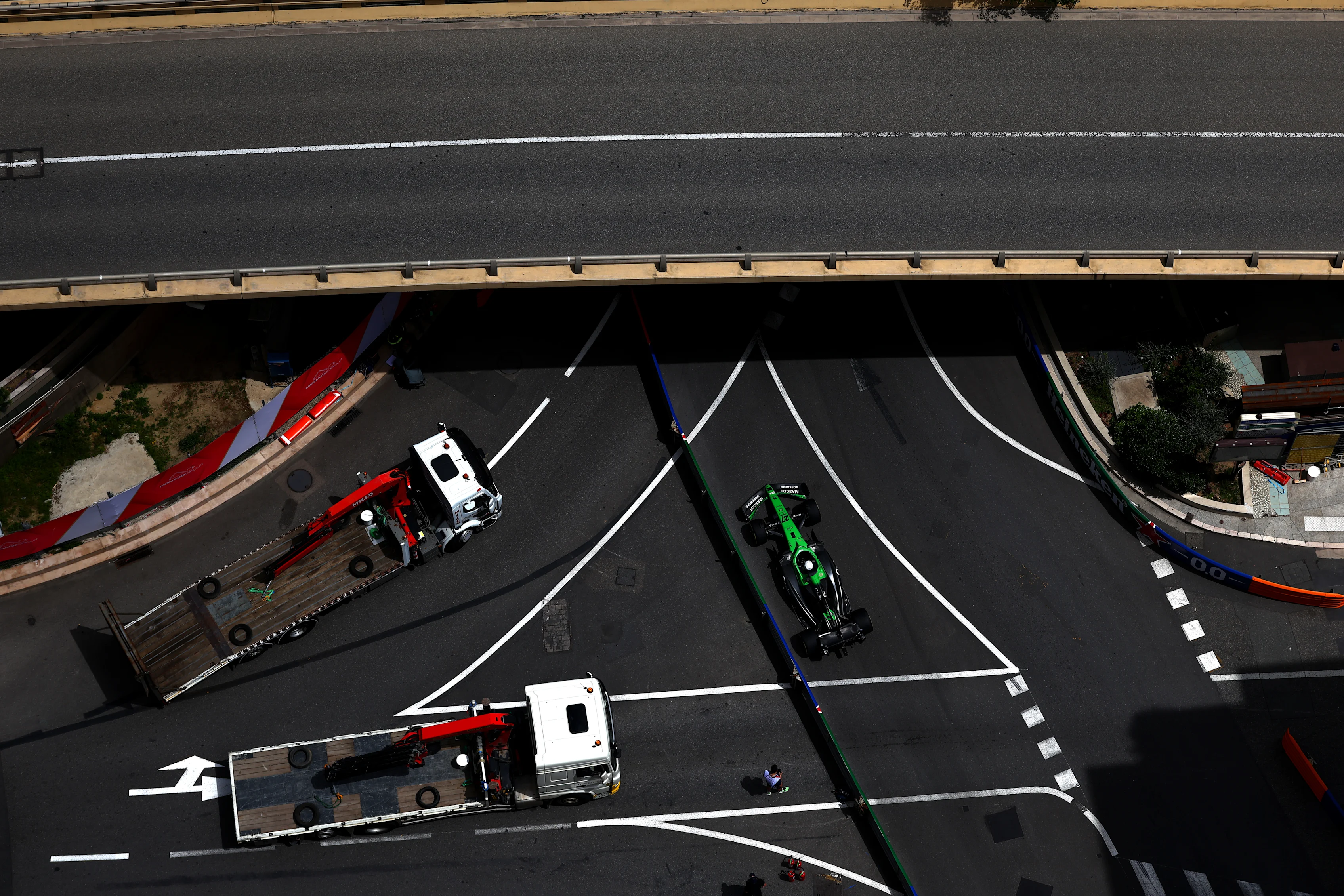 MONTE-CARLO, MONACO - MAY 23: Nico Hulkenberg of Germany driving the (27) Kick Sauber C45 Ferrari on track during practice ahead of the F1 Grand Prix of Monaco at Circuit de Monaco on May 23, 2025 in Monte-Carlo, Monaco. (Photo by Bryn Lennon - Formula 1/Formula 1 via Getty Images)