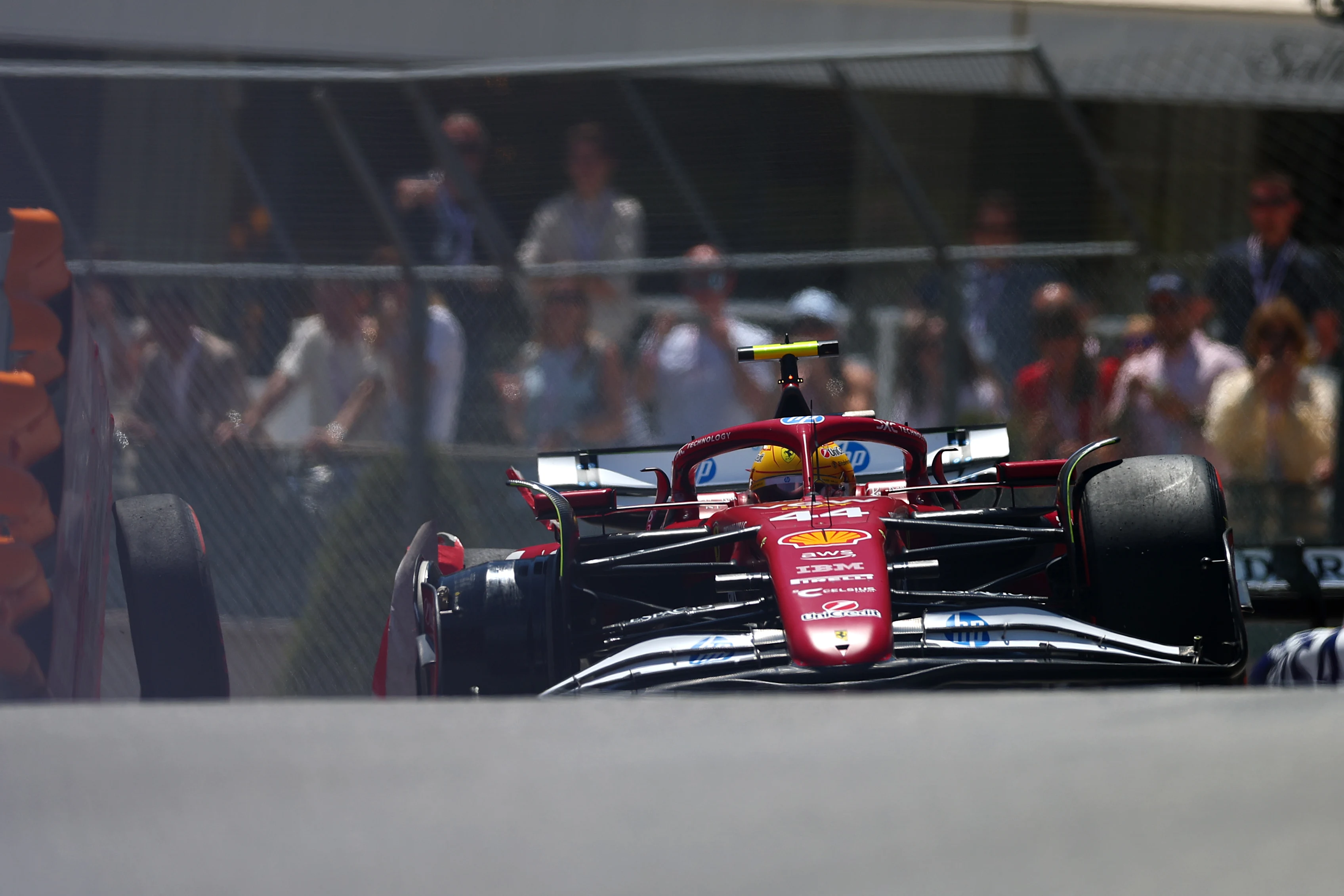 MONTE-CARLO, MONACO - MAY 24: Lewis Hamilton of Great Britain driving the (44) Scuderia Ferrari