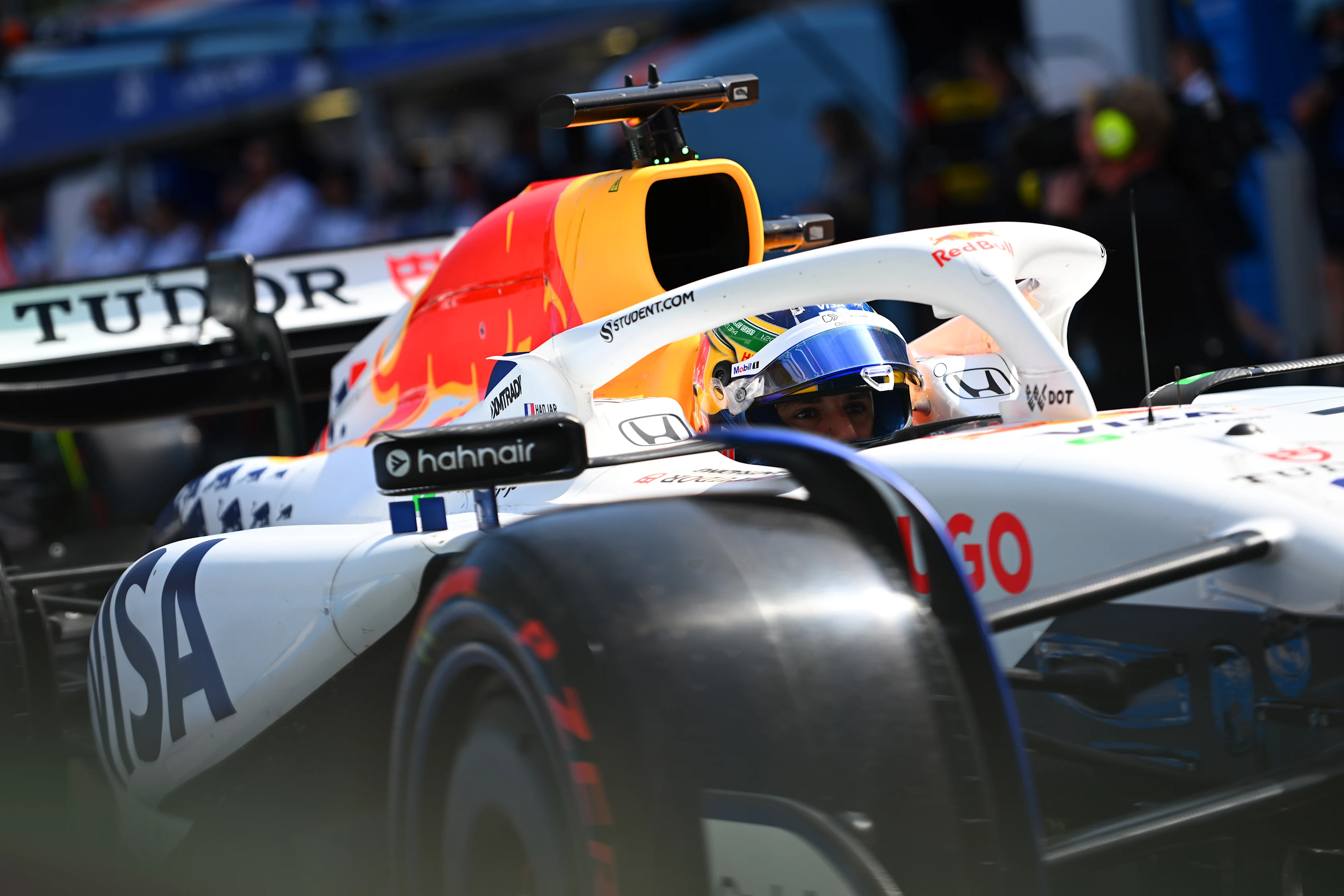MONTE-CARLO, MONACO - MAY 24: Isack Hadjar of France driving the (6) Visa Cash App Racing Bulls VCARB 02 in the Pitlane during qualifying ahead of the F1 Grand Prix of Monaco at Circuit de Monaco on May 24, 2025 in Monte-Carlo, Monaco (Photo by Rudy Carezzevoli/Getty Images)