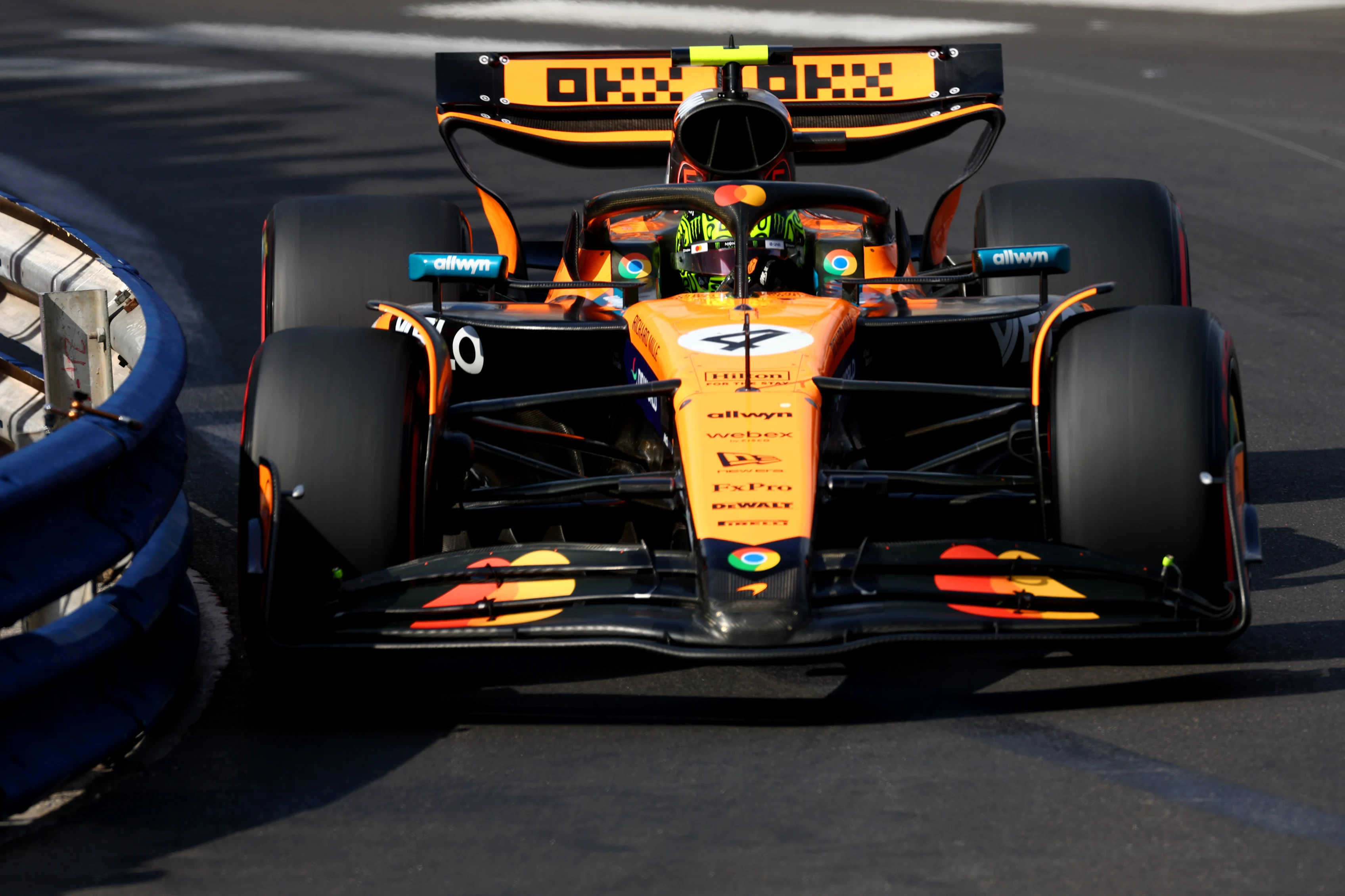 MONTE-CARLO, MONACO - MAY 24: Lando Norris of Great Britain driving the (4) McLaren MCL39 Mercedes