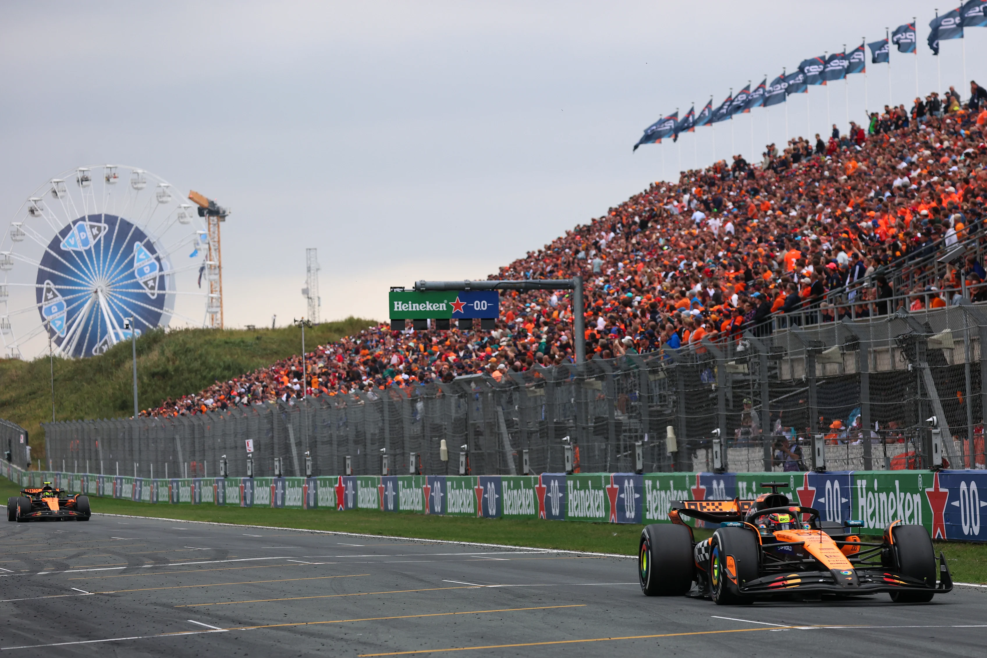 ZANDVOORT, NETHERLANDS - AUGUST 31: Oscar Piastri of Australia driving the (81) McLaren MCL39