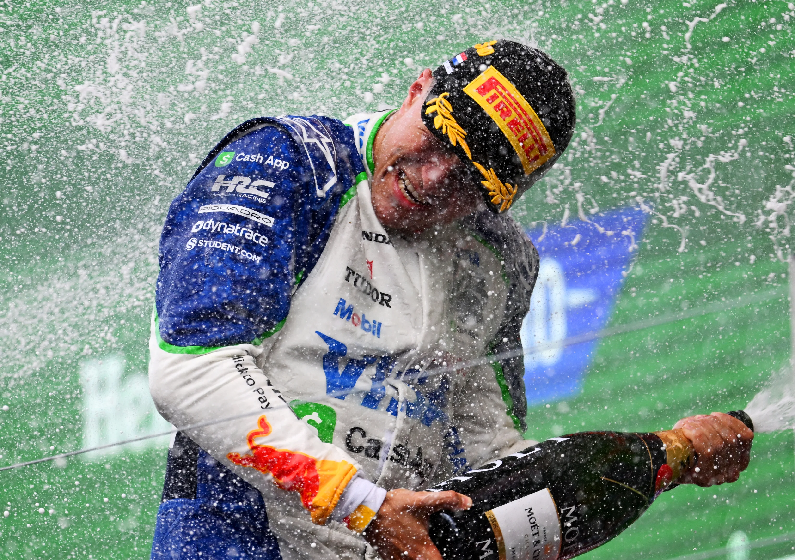 ZANDVOORT, NETHERLANDS - AUGUST 31: Third placed Isack Hadjar of France and Visa Cash App Racing