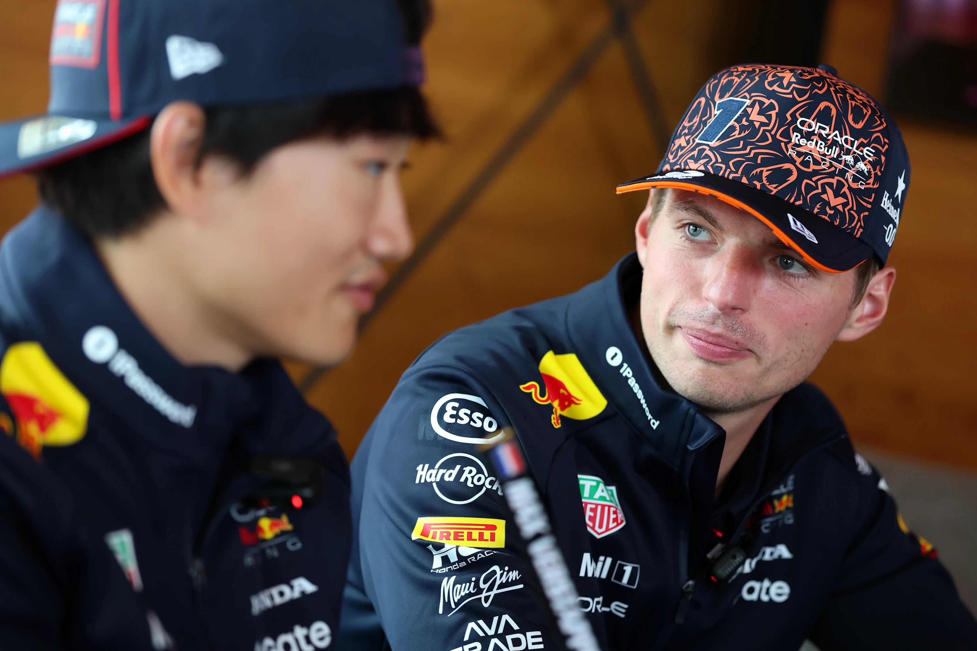 ZANDVOORT, NETHERLANDS - AUGUST 28: Yuki Tsunoda of Japan and Oracle Red Bull Racing and Max