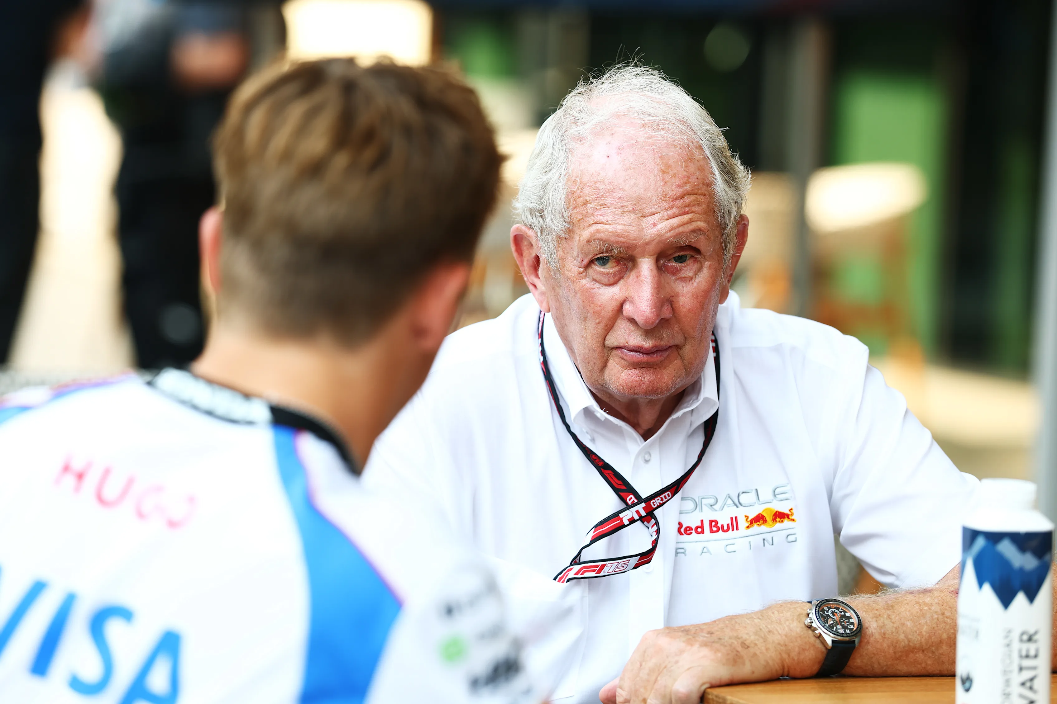 LUSAIL CITY, QATAR - NOVEMBER 30: Dr Helmut Marko, Team Consultant of Oracle Red Bull Racing talks
