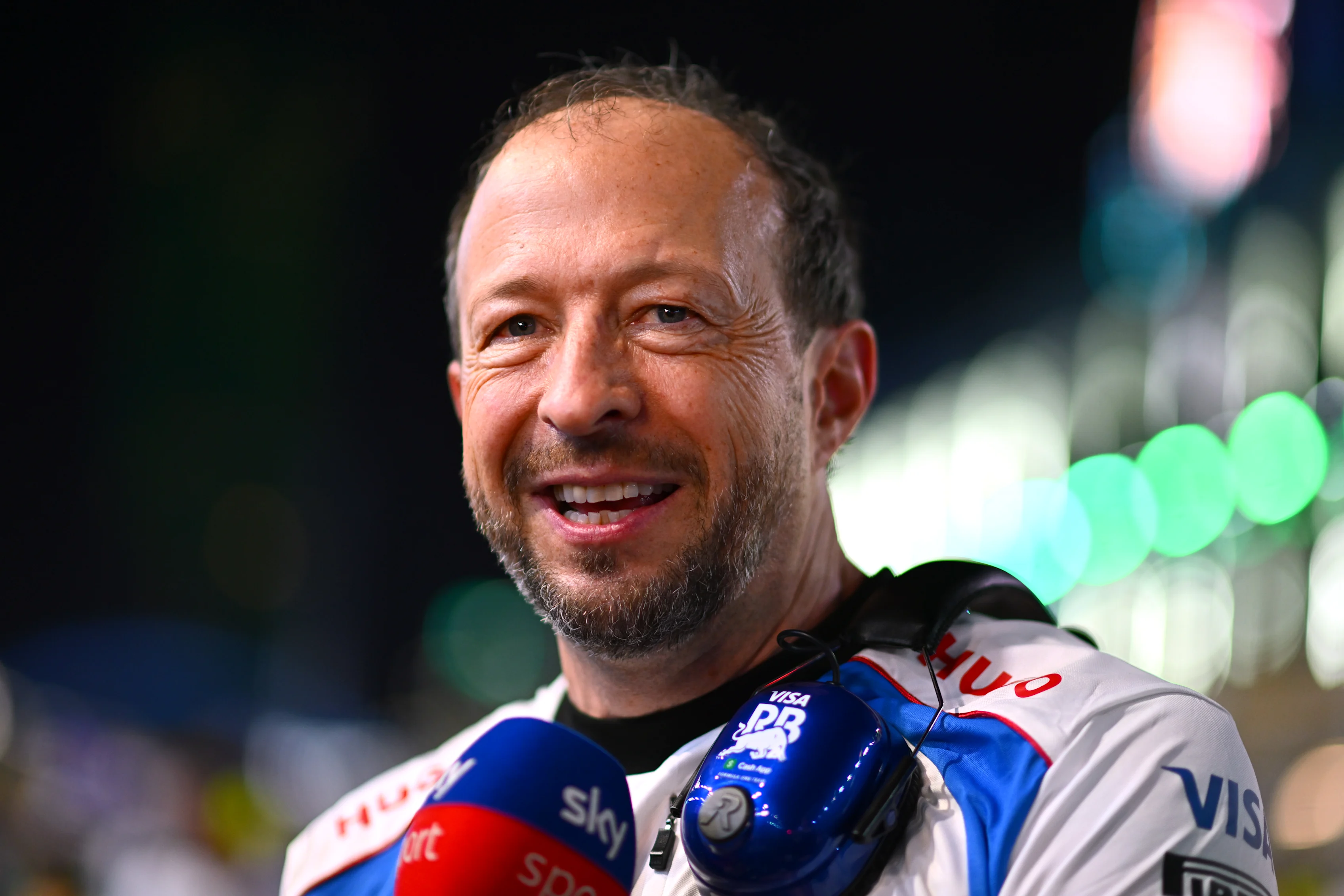 JEDDAH, SAUDI ARABIA - APRIL 20: Peter Bayer, CEO of Visa Cash App Racing Bulls is interviewed on