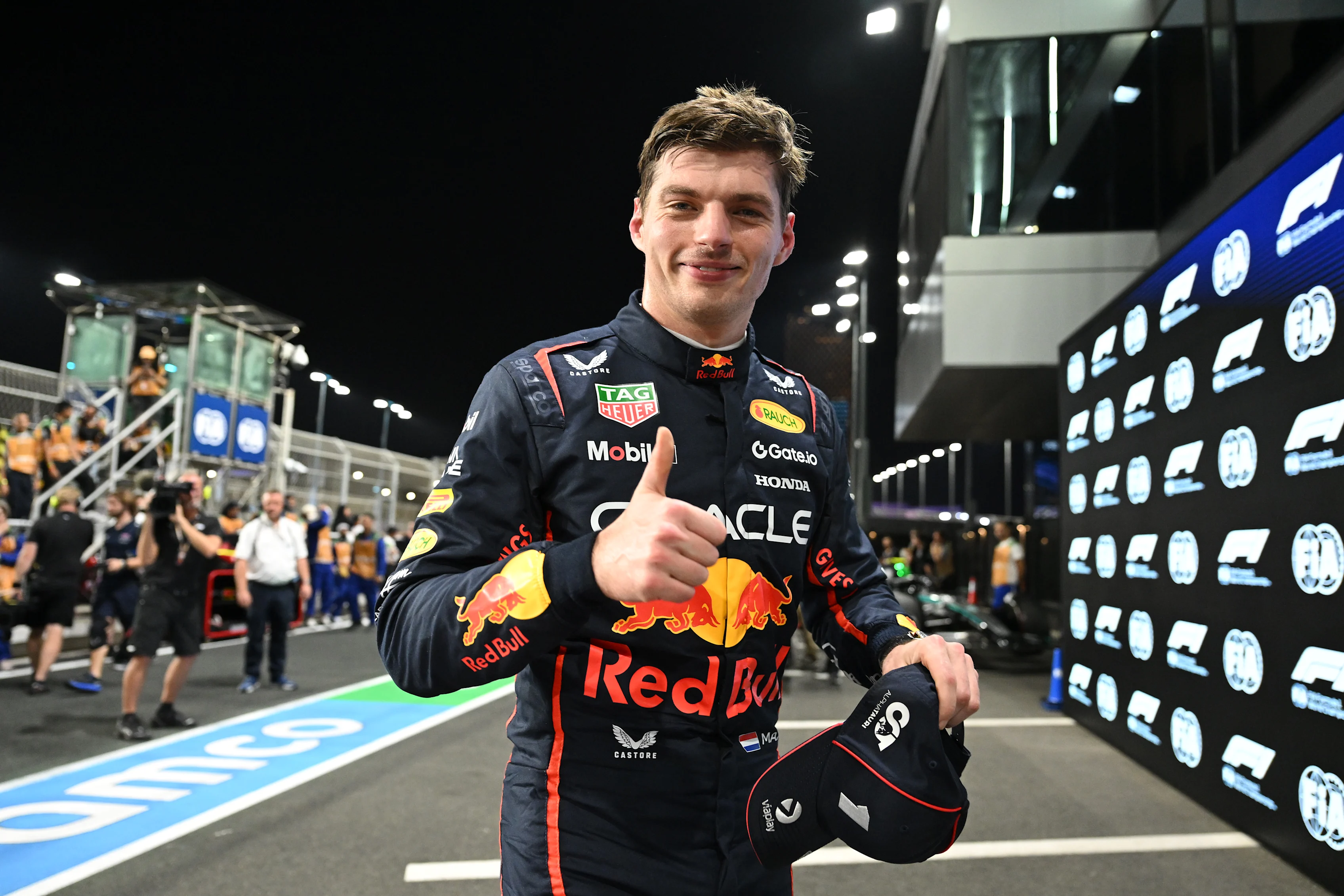 JEDDAH, SAUDI ARABIA - APRIL 19: Max Verstappen of the Netherlands driving the (1) Oracle Red Bull