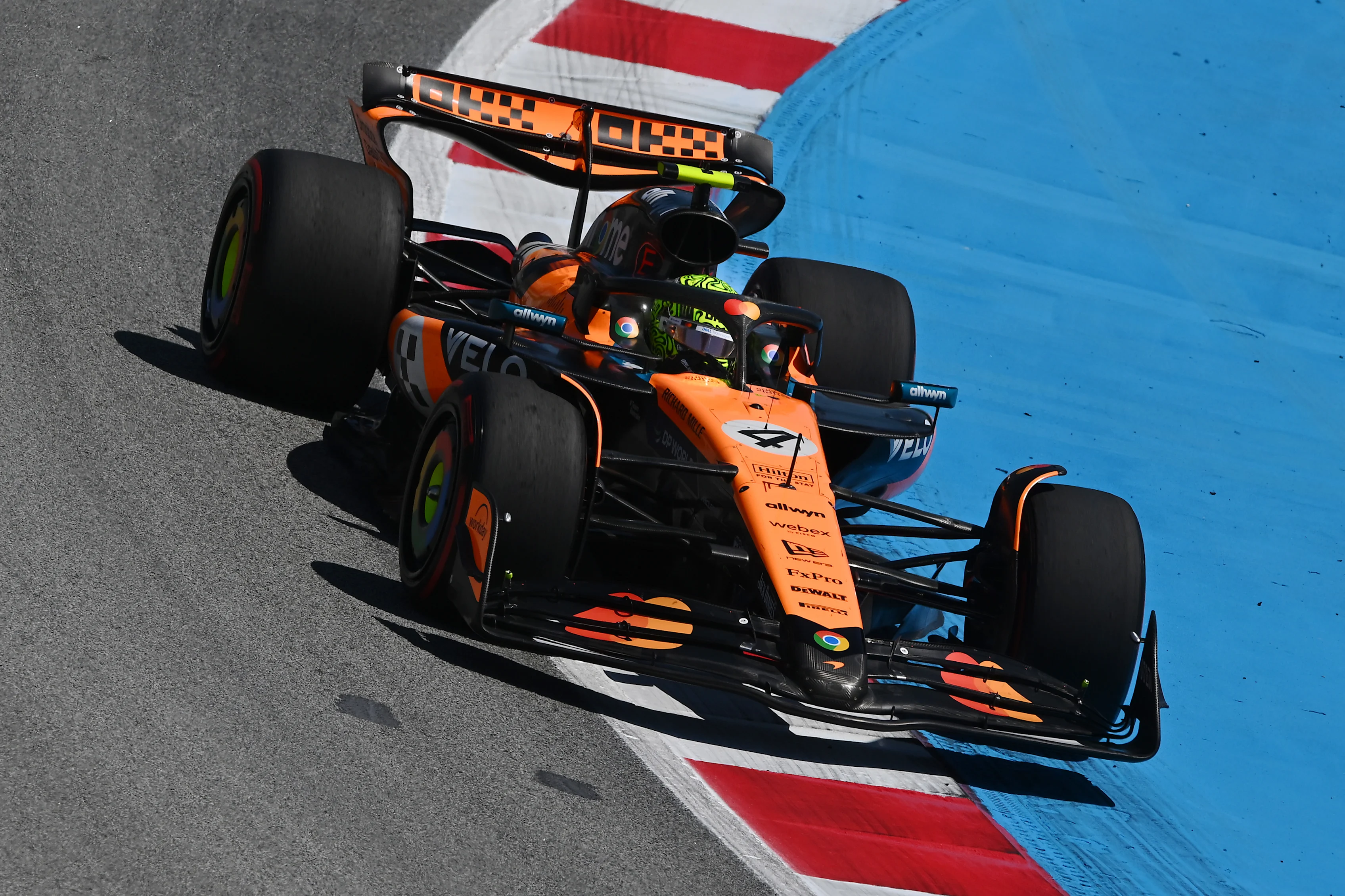 BARCELONA, SPAIN - MAY 30: Lando Norris of Great Britain driving the (4) McLaren MCL39 Mercedes on