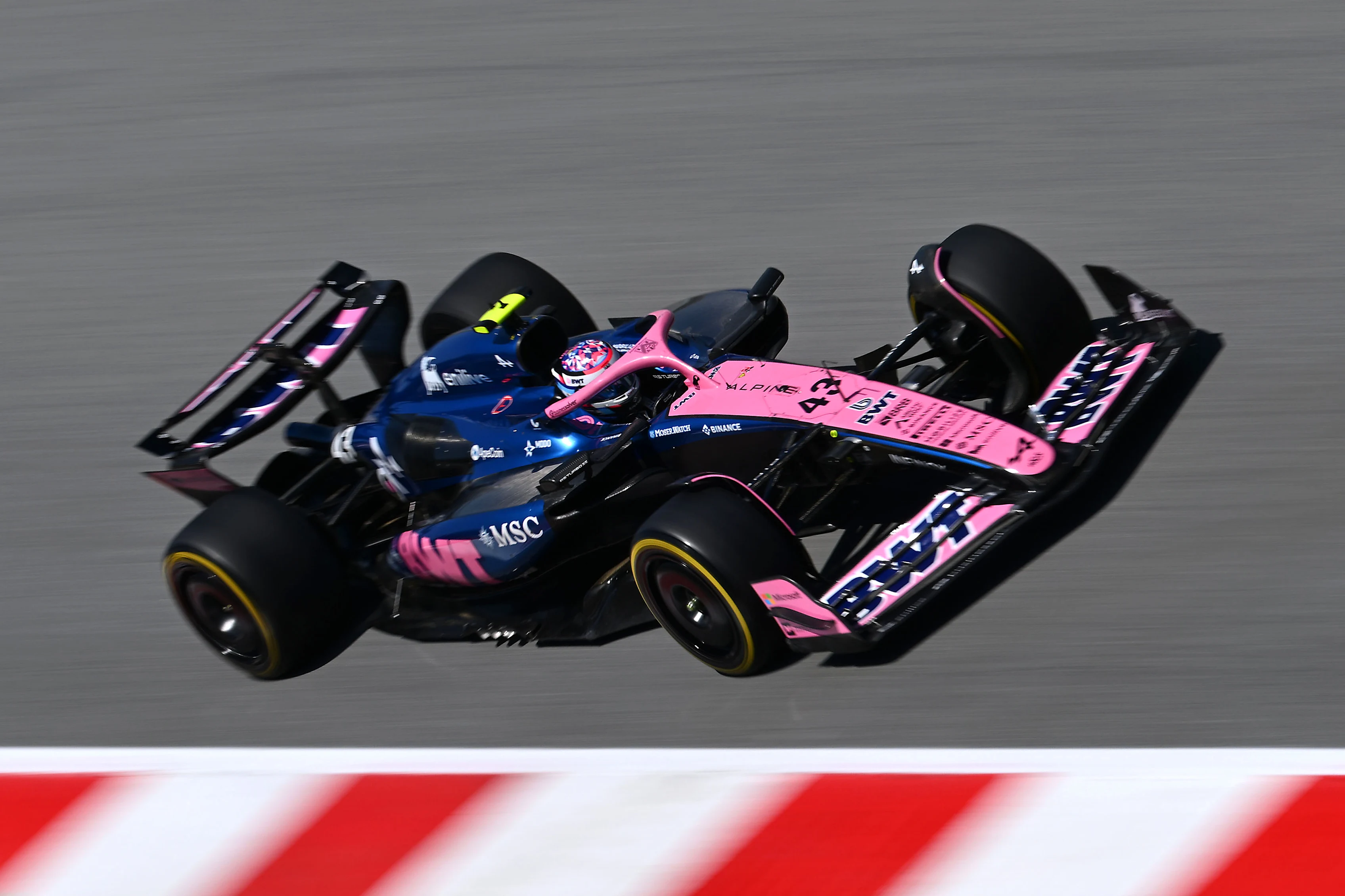 BARCELONA, SPAIN - MAY 31: Franco Colapinto of Argentina driving the (43) Alpine F1 A525 Renault on