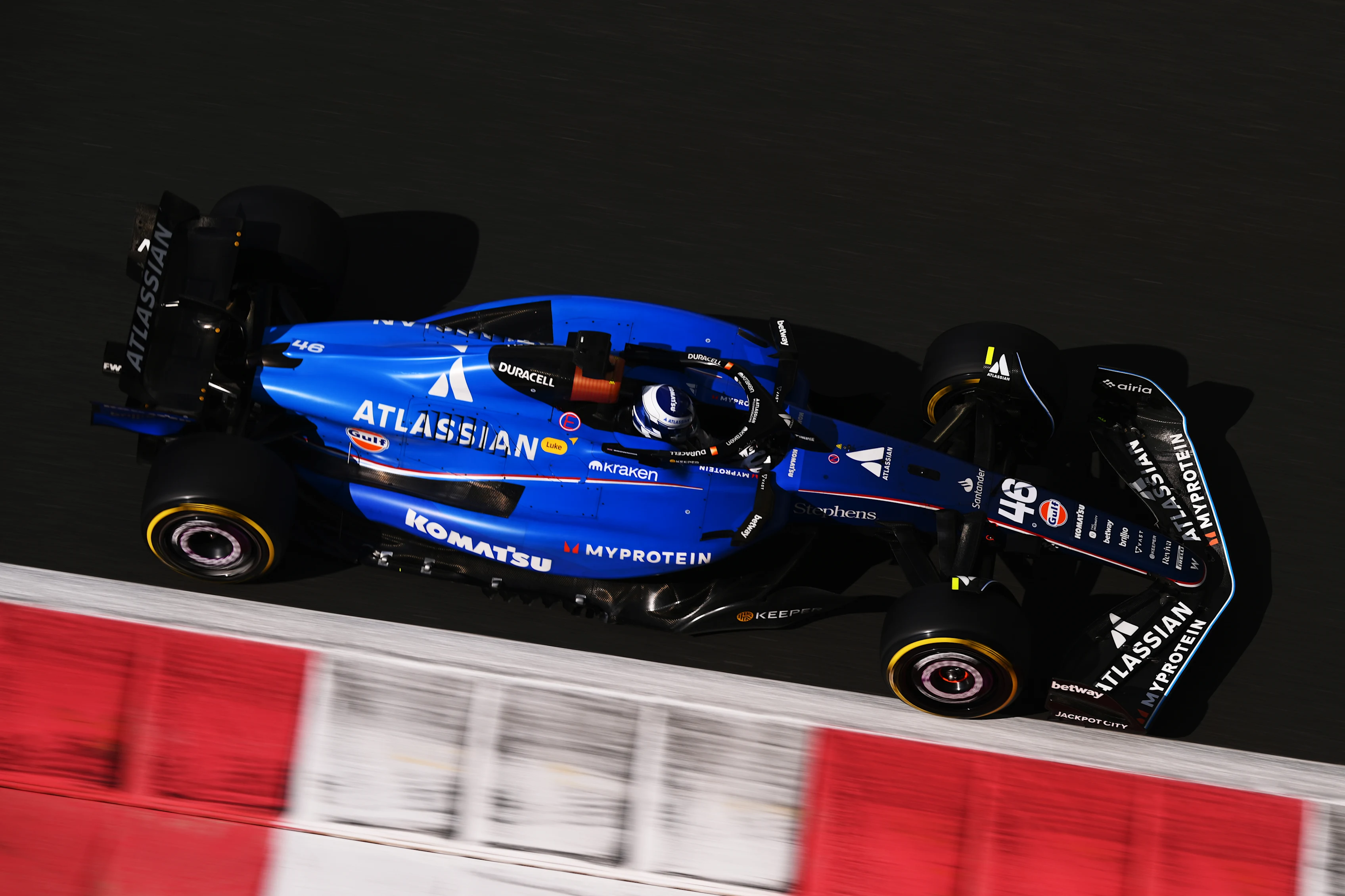 ABU DHABI, UNITED ARAB EMIRATES - DECEMBER 09: Luke Browning of Great Britain driving the (46)